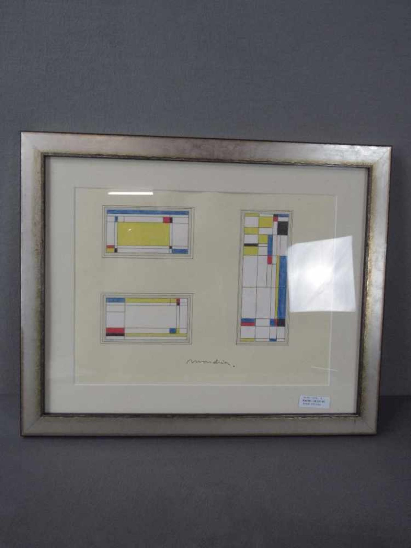 Zeichnung bezeichnet Mondrian -m.R. 56x48cm