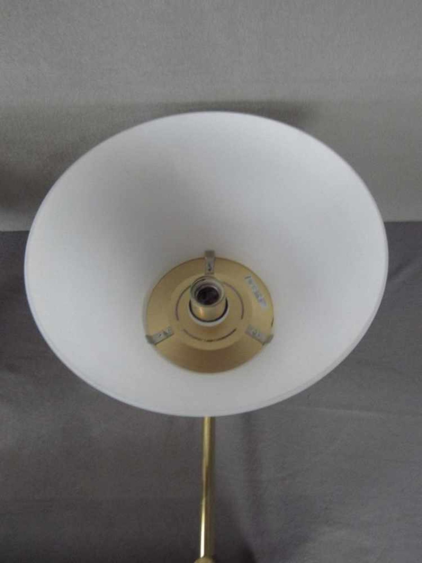 Große Wandlampe gebürstet poliertes Messing satinierte Schirme Hersteller Vibia schwenkbar - Bild 3 aus 3