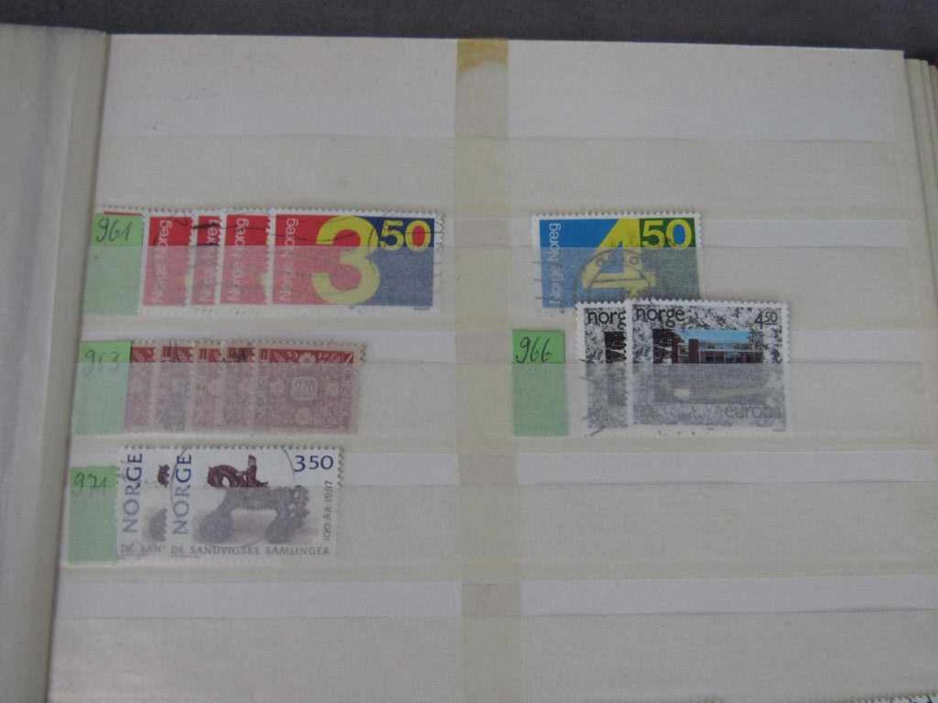 Vier Briefmarkenalben Norwegen Schweden und Dänemark - Bild 5 aus 7