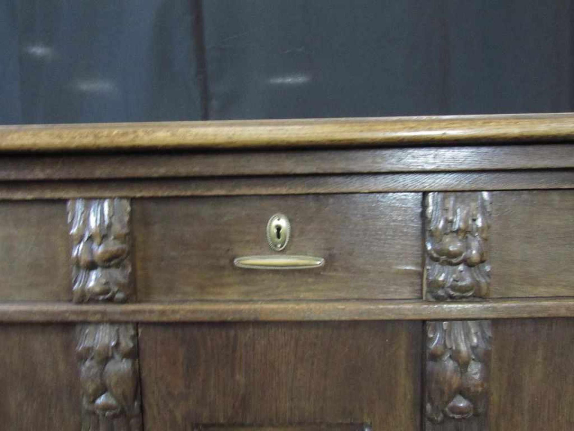 Kleines Jugendstilbuffet Eiche um 1910ca.120x61x90cm - Bild 2 aus 5