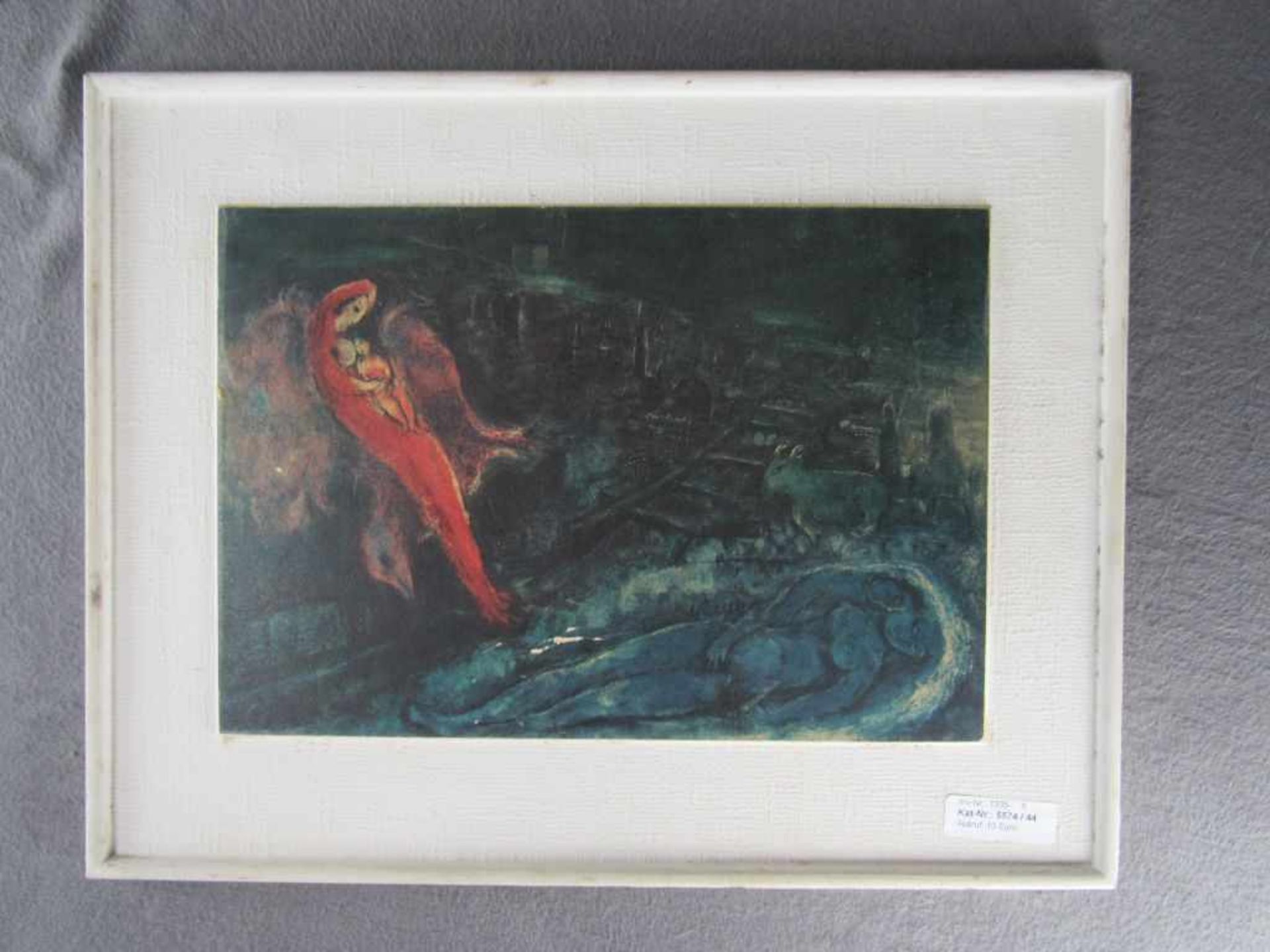 Kunstdruck 70er Jahre 46x37cm - Bild 2 aus 2
