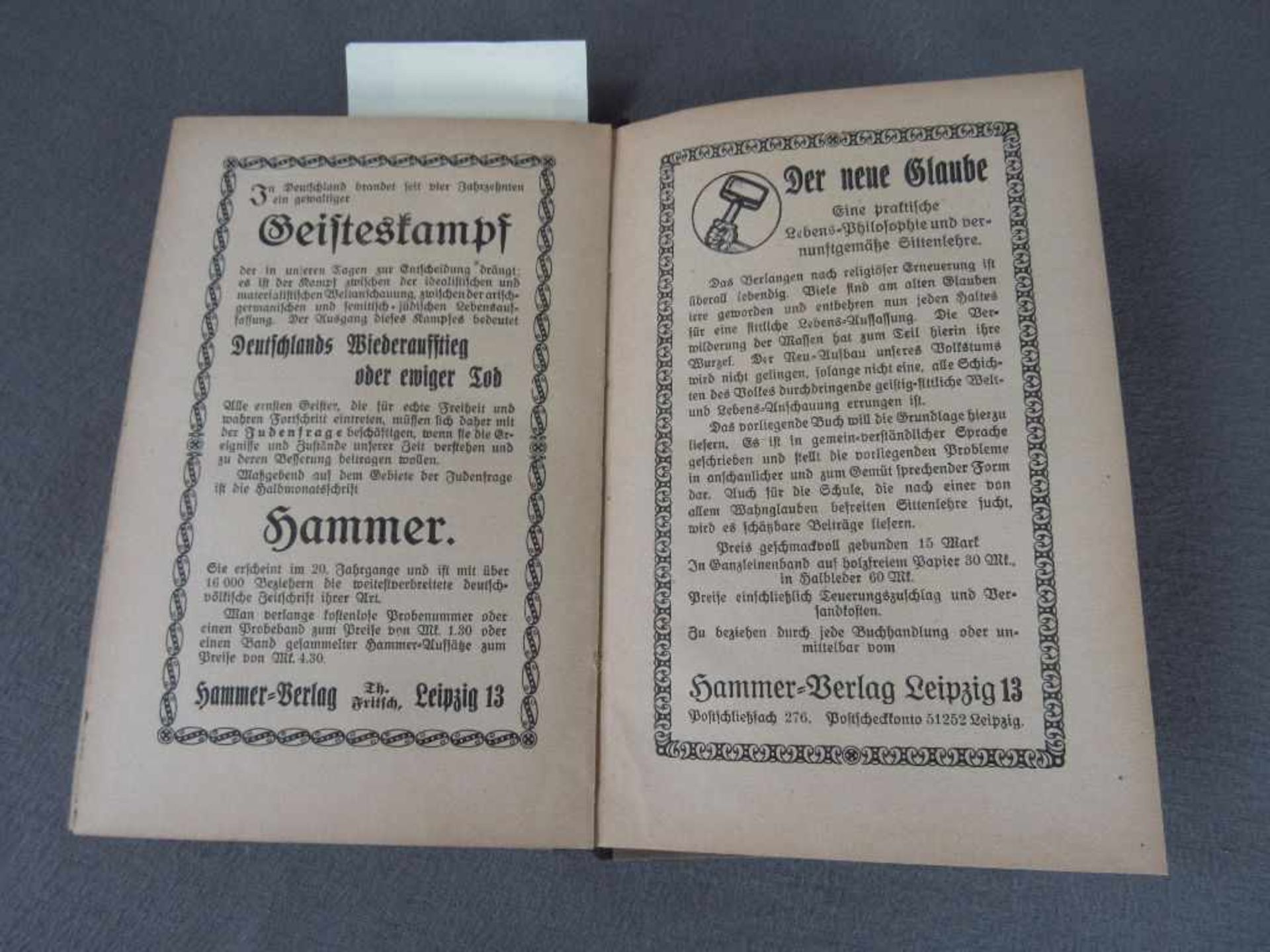 Buch der internationale Jude ein Weltproblem vor 1945 original - Bild 3 aus 3