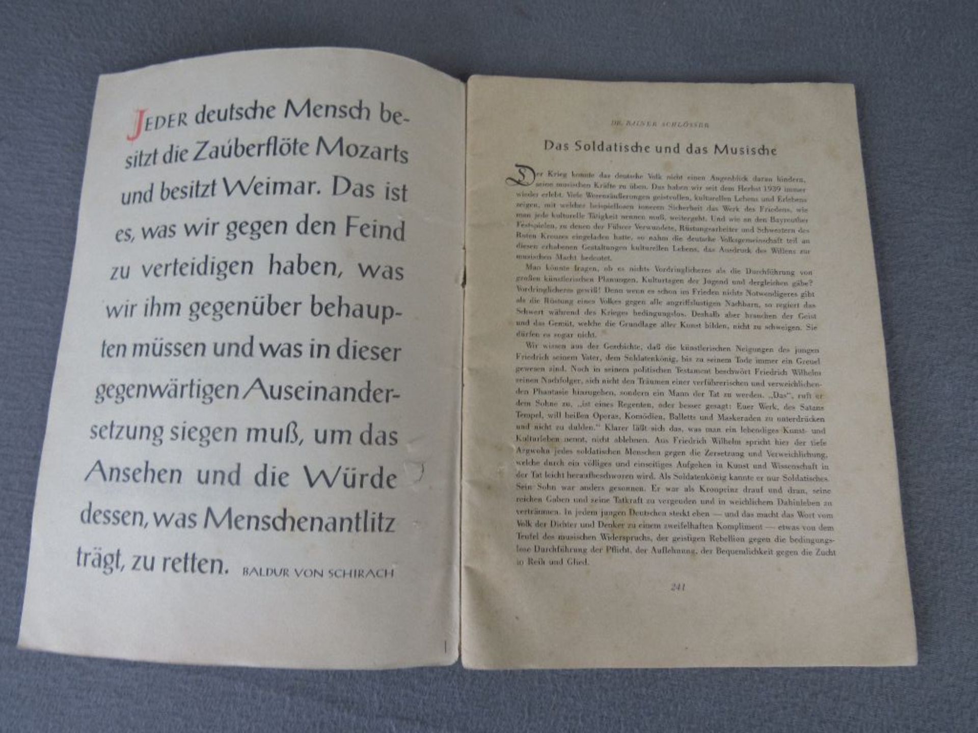 3.Reich Sonderheft mit Adolf Hitler Wochenspruch sowie vier Feldpostkarten original sehr selten - Image 3 of 6
