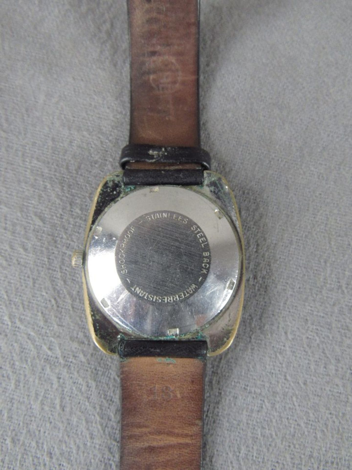 Vintage 70er Jahre Herrenarmbanduhr Junghans Automatik läuft an - Bild 4 aus 5