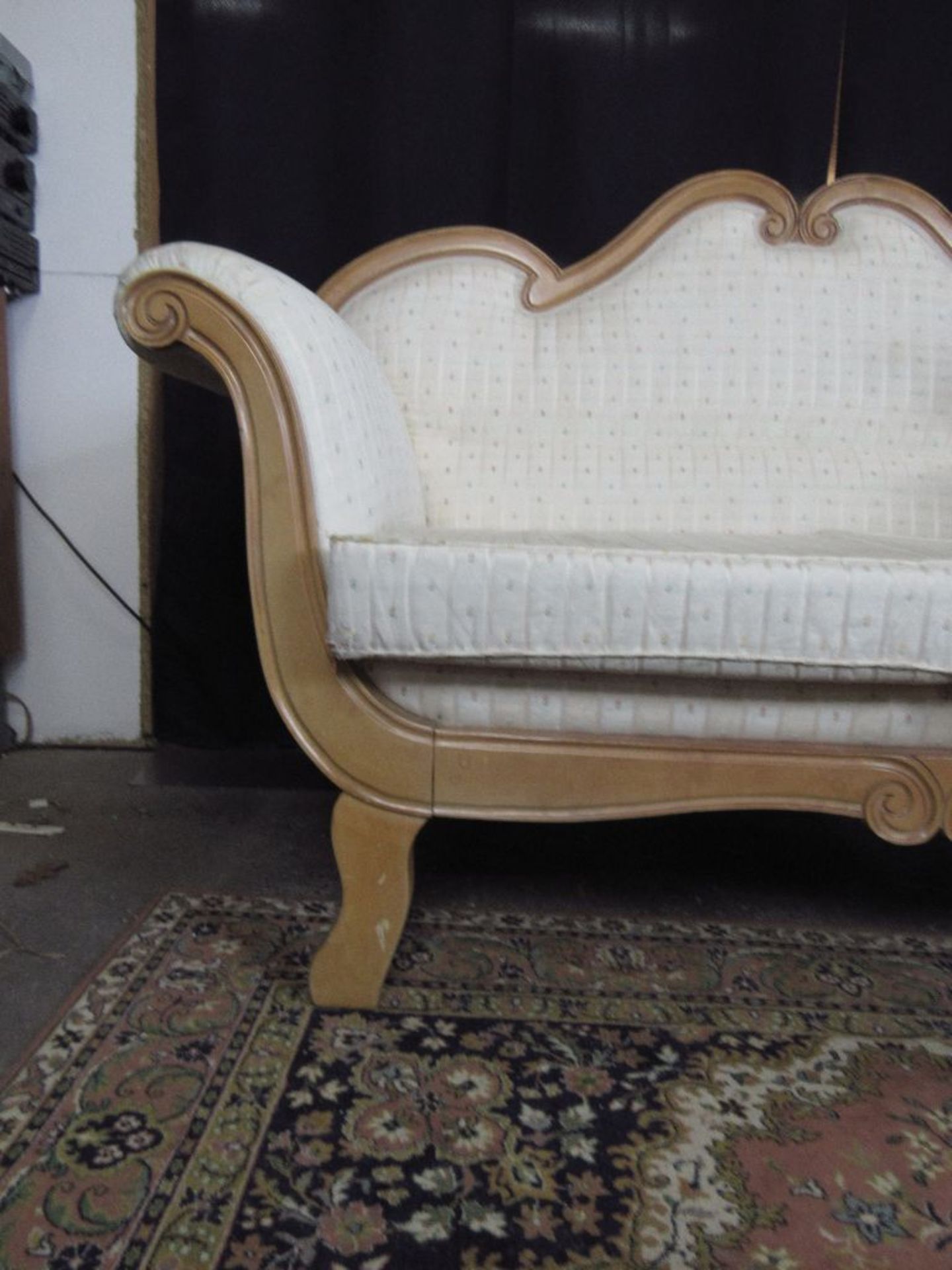 Kleines Sofa wohnfertig in Biedermeier 160 cm breit - Bild 2 aus 6