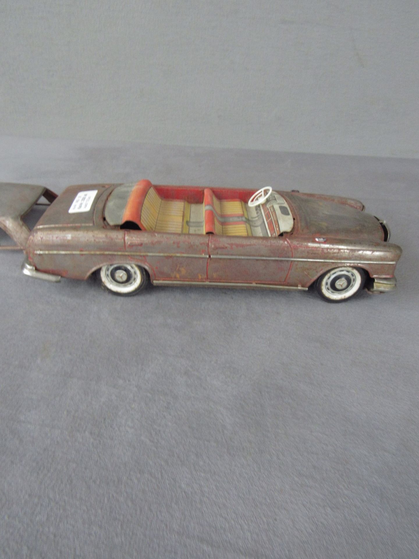 Modellauto Mercedes Benz 250SE Blech 60er Jahre Restaurationsobjekt 36cm lang - Image 6 of 9