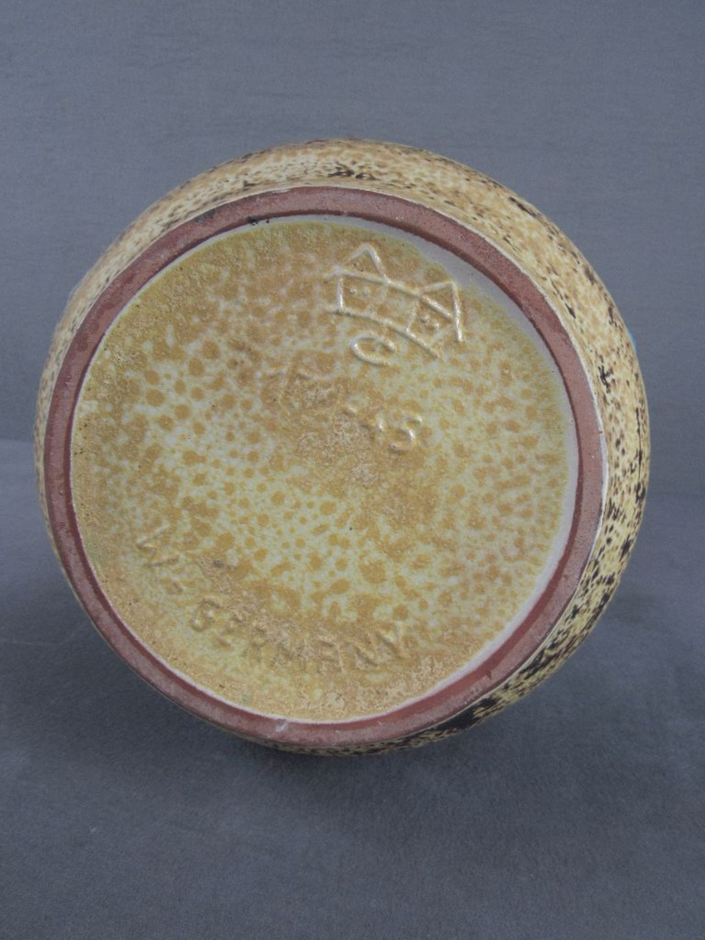 Große Keramik Bodenvase gemarkt farbig lasiert 60er Jahre 46cm hoch - Image 5 of 5