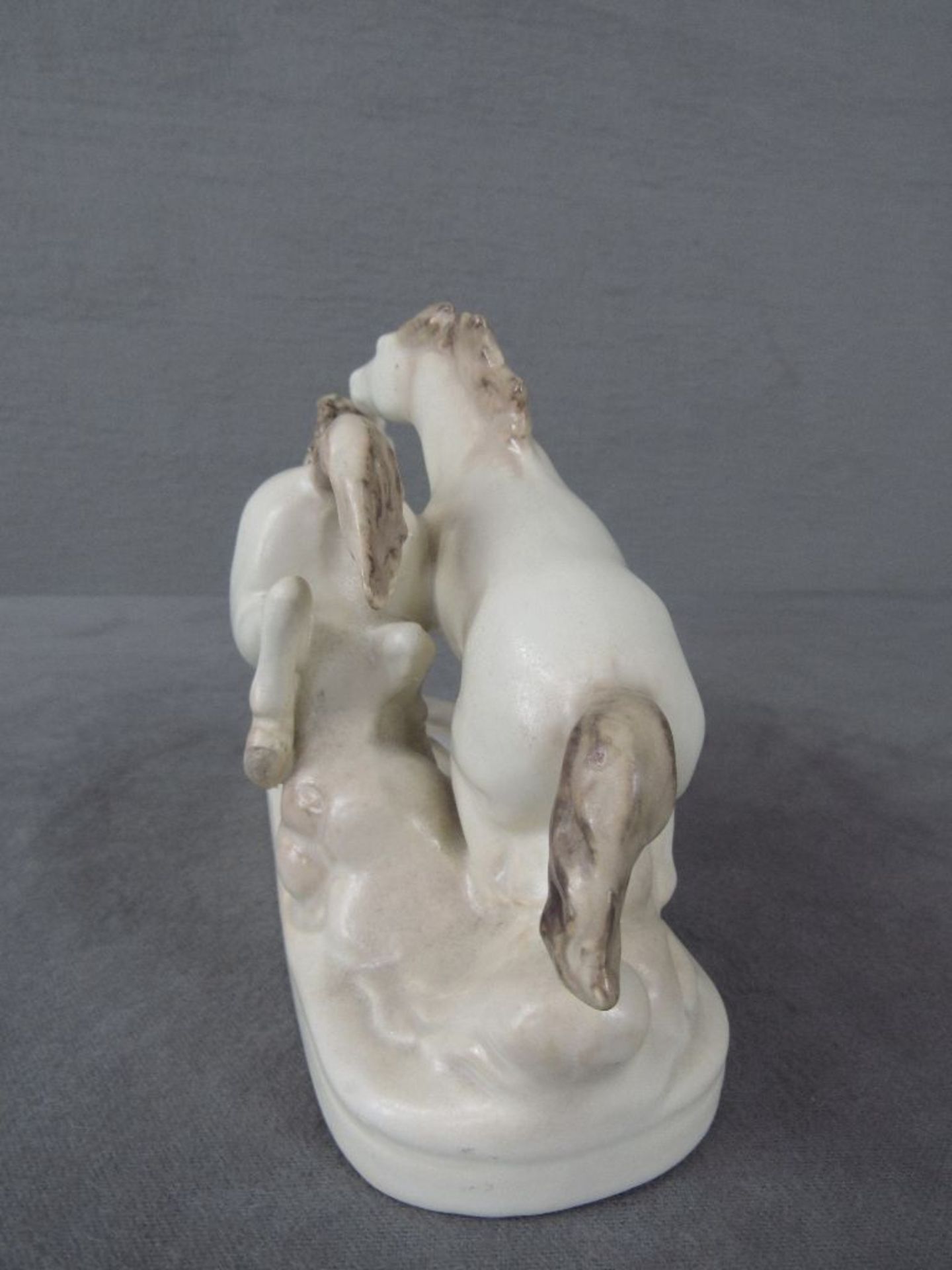 Keramikfigur zwei Pferde 23cm - Bild 4 aus 5