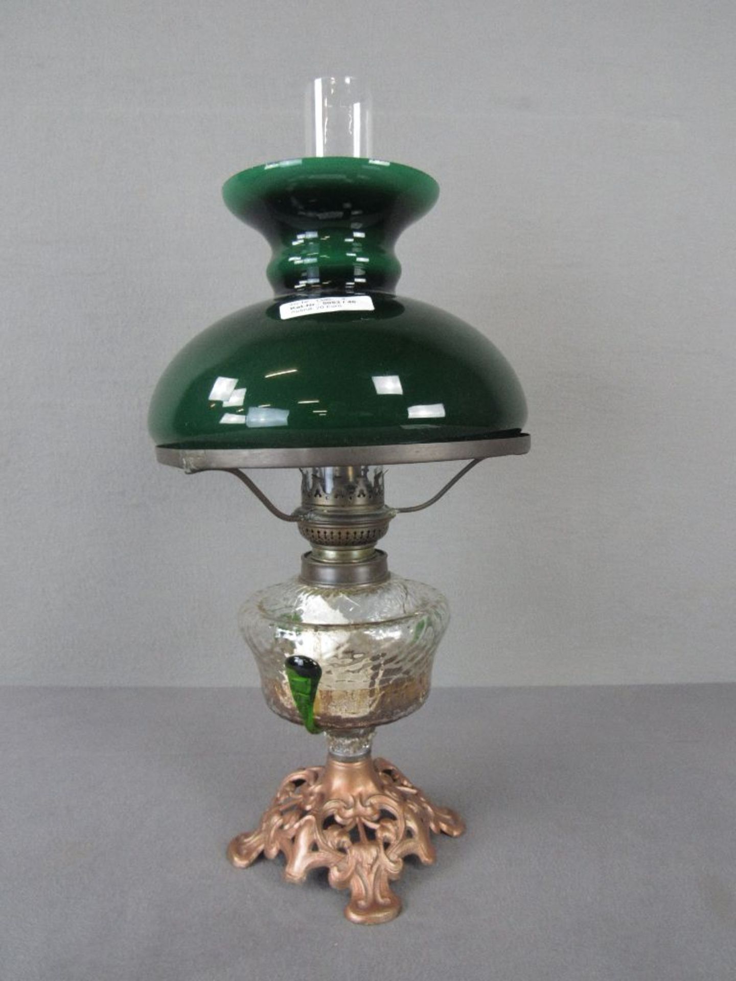 Jugendstil Petroleumlampe 50cm hoch