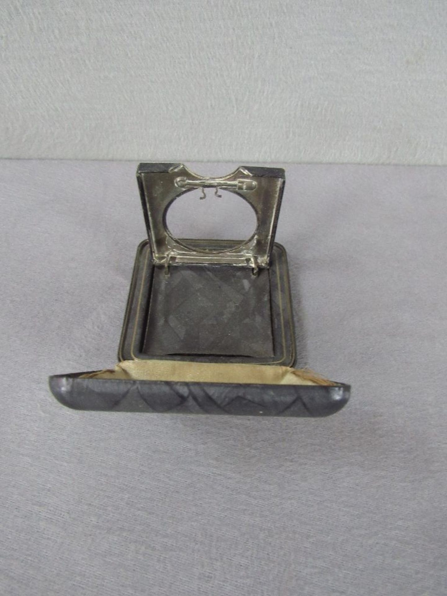 Taschenuhrhalter Reisetaschenuhrhalter um 1920 klappbare Schatulle - Bild 2 aus 3