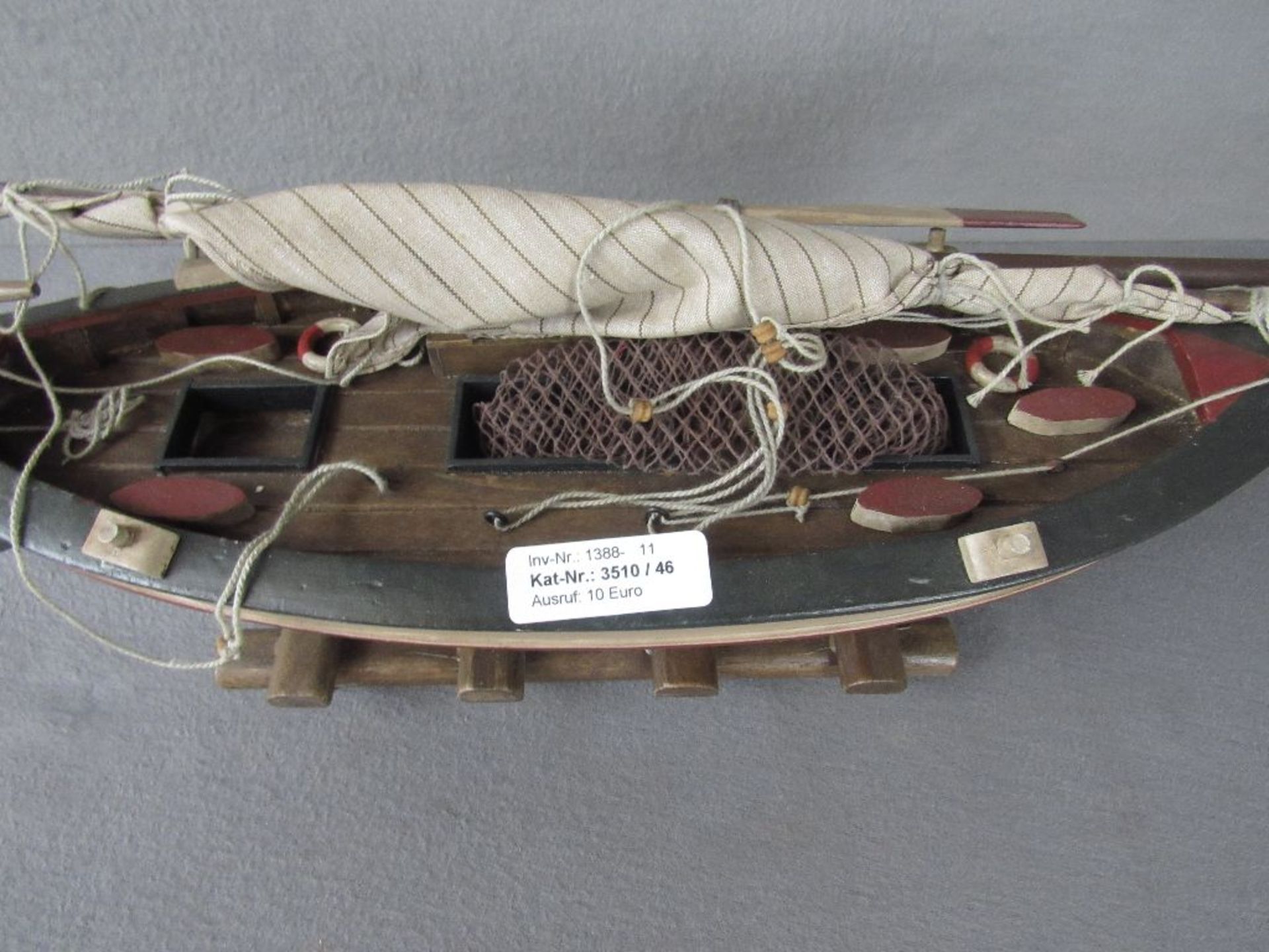 Modellschiff Holz 46cm lang - Image 4 of 6