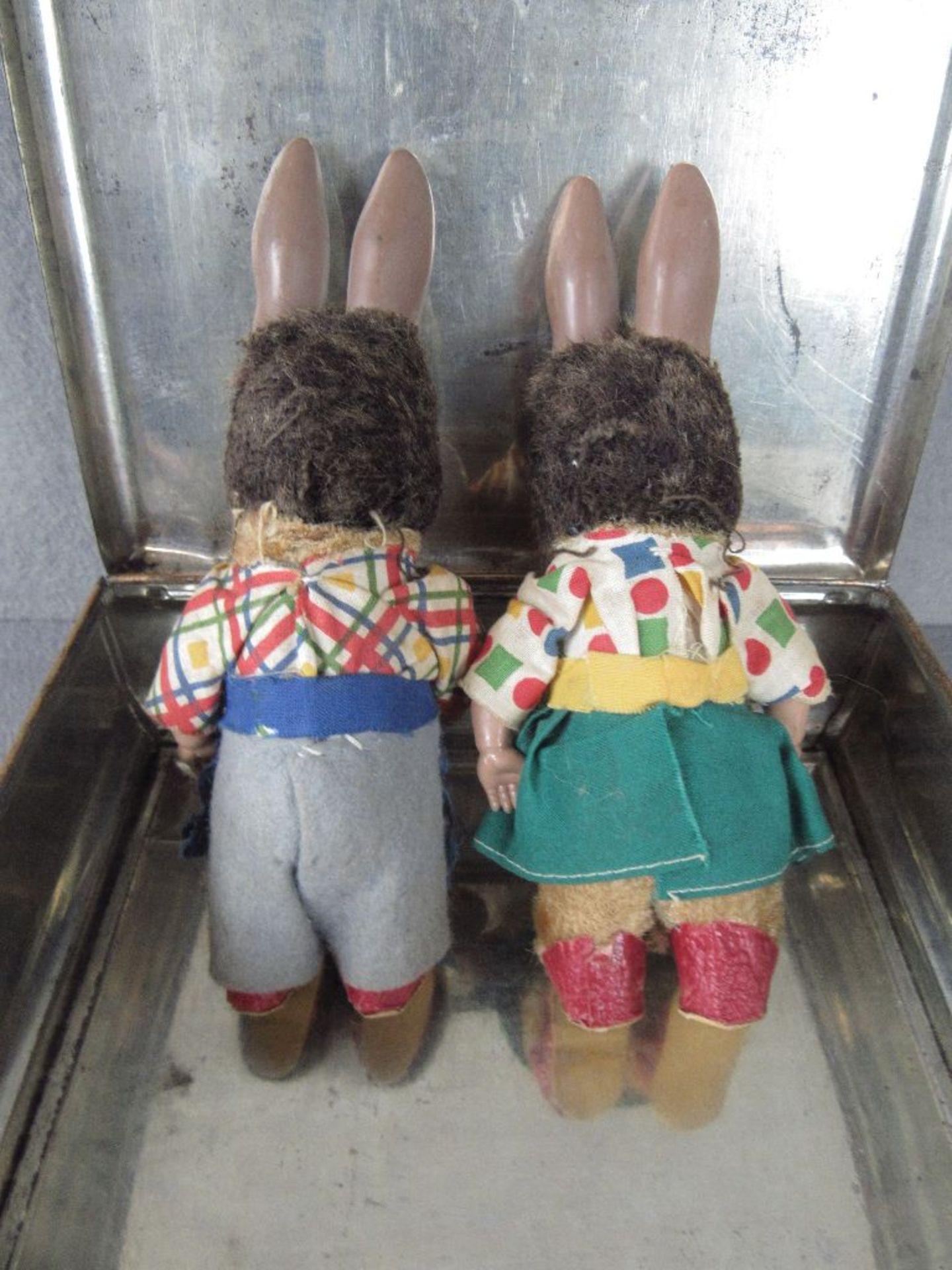Zwei antike Osterhasen Spielzeug - Image 4 of 4