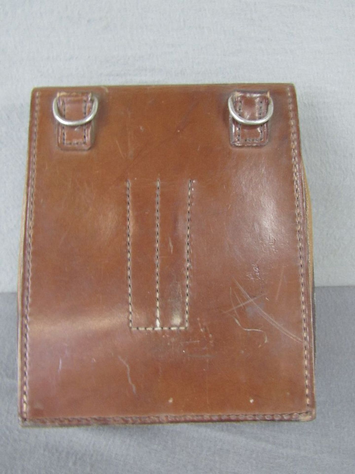 Seltene SA Verbandtasche Leder teilgefüllt 20x16cm - Bild 2 aus 4