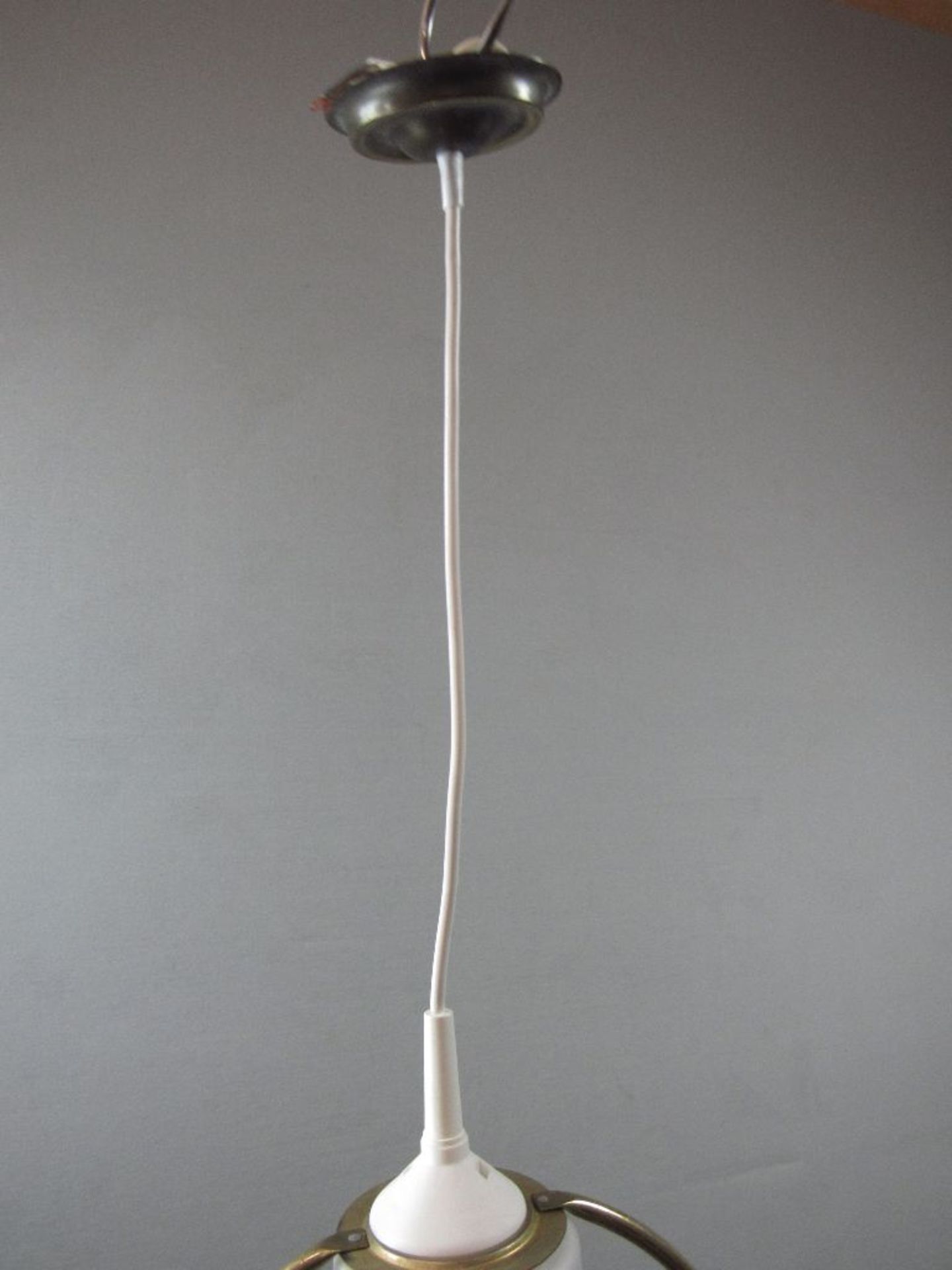 Deckenlampe in Art Deco neu elektrifiziert 32cm hoch - Bild 2 aus 3