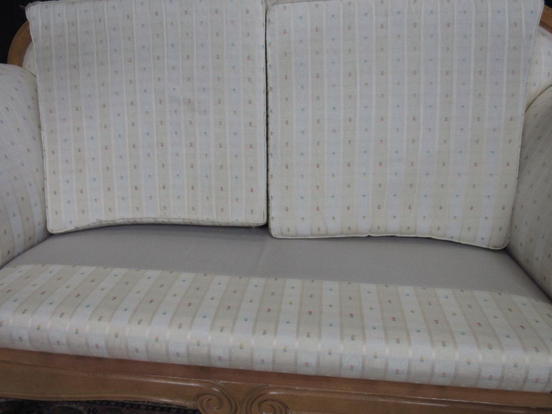 Kleines Sofa wohnfertig in Biedermeier 160 cm breit - Bild 6 aus 6