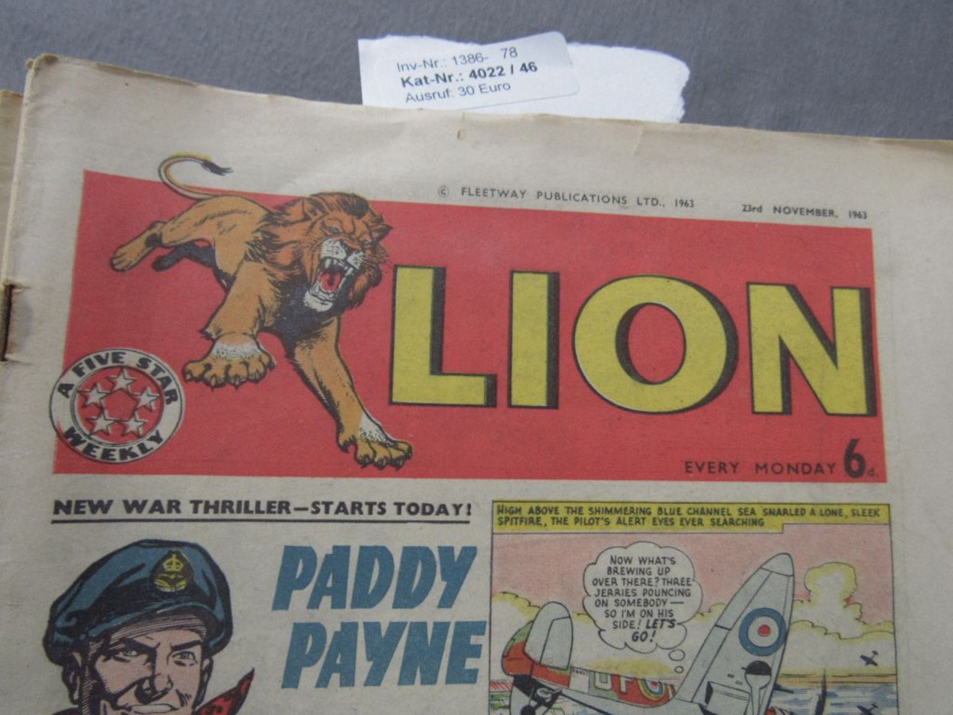 65 Comichefte Lion englische Ausgabe 60er Jahre - Bild 3 aus 4