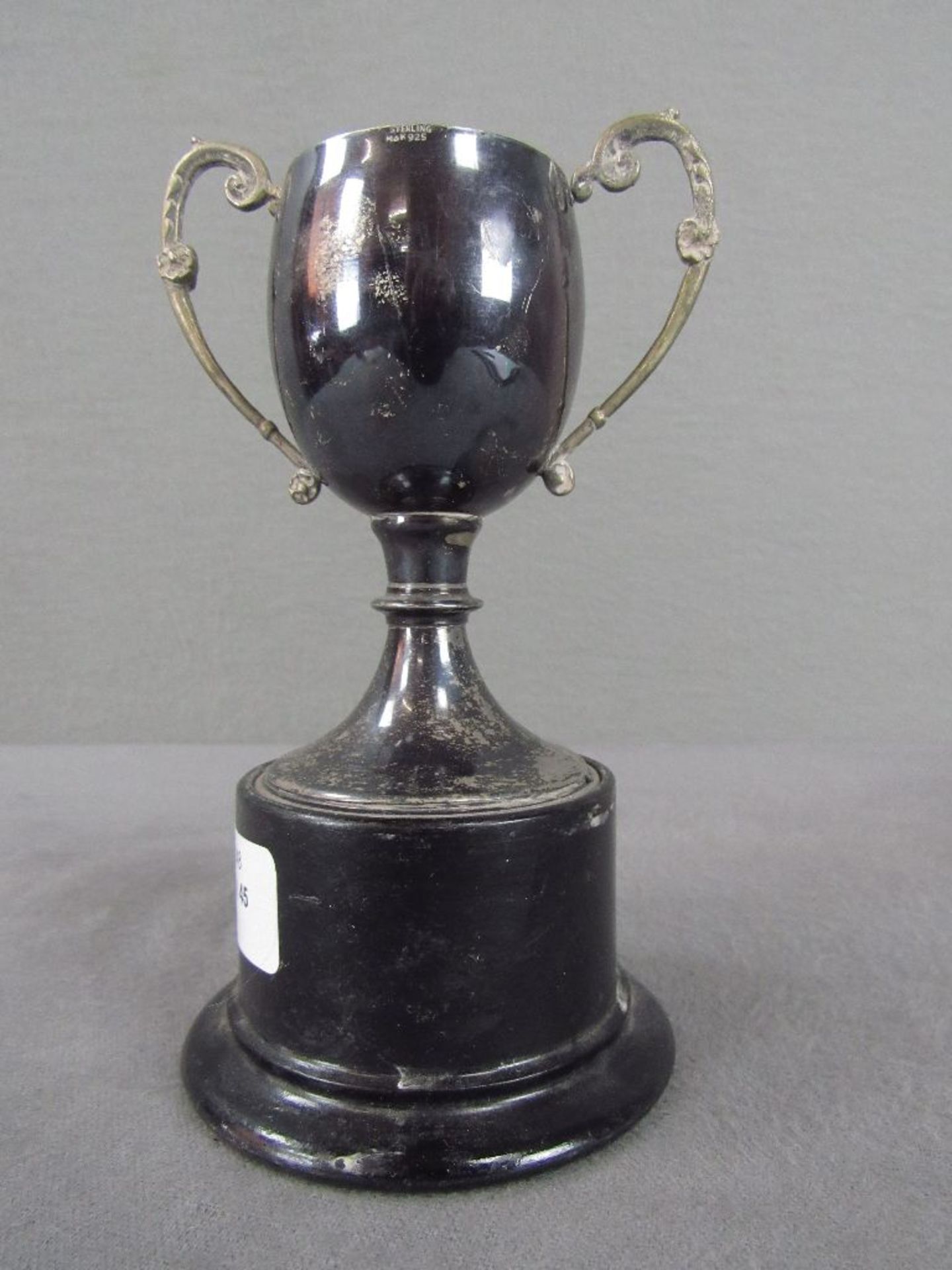 Autorennen Pokal in Griechenland Silber zwei Handhaben 16cm hoch - Image 2 of 4
