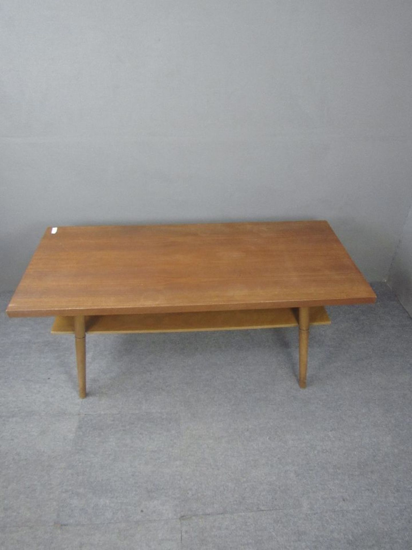 Vintage 60er Jahre Couchtisch Teak Dänish Design mit Ablage ca.125x55x53cm