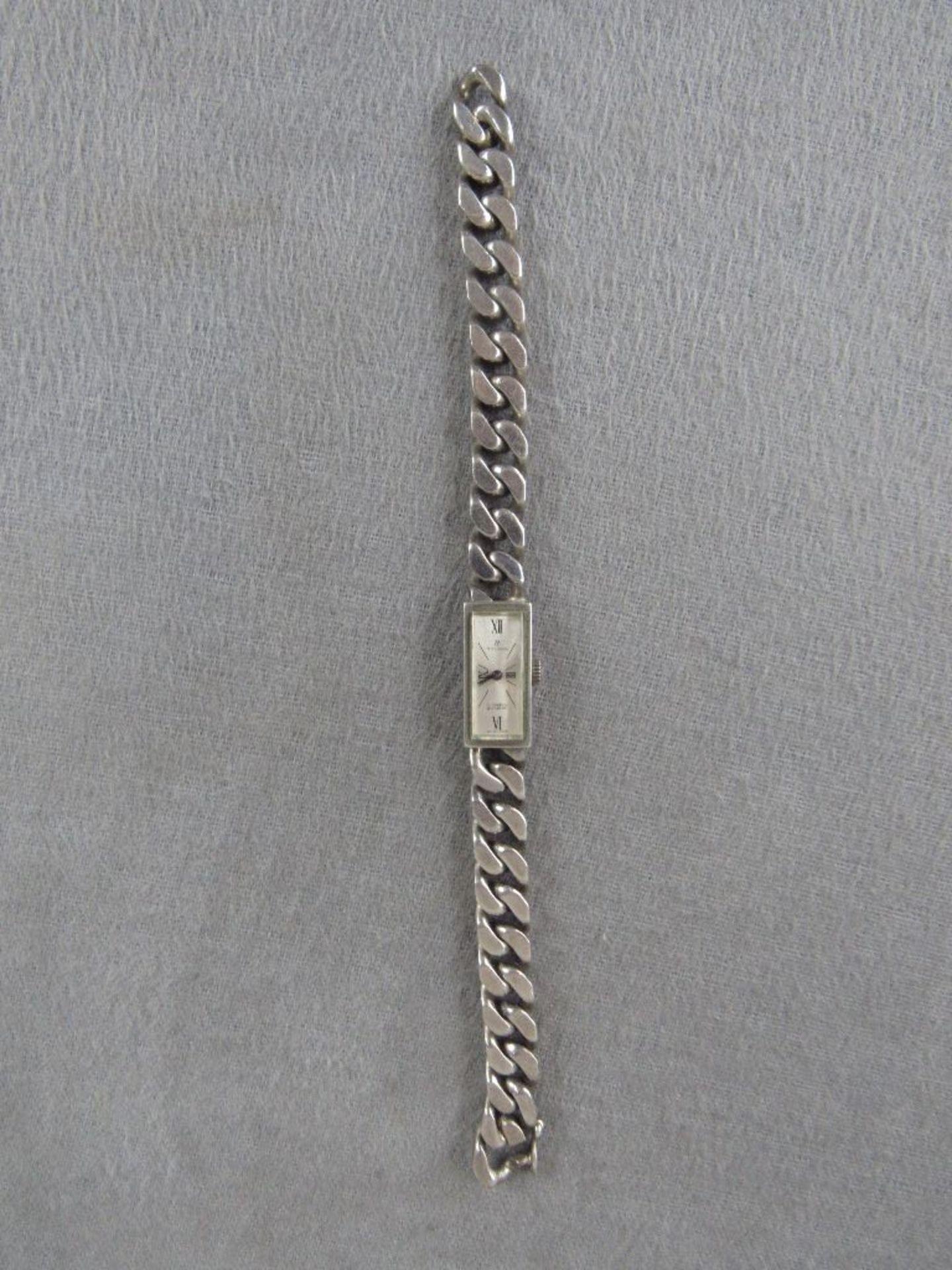 Art Deco Damenarmbanduhr 800er Silber 42,2 Gramm