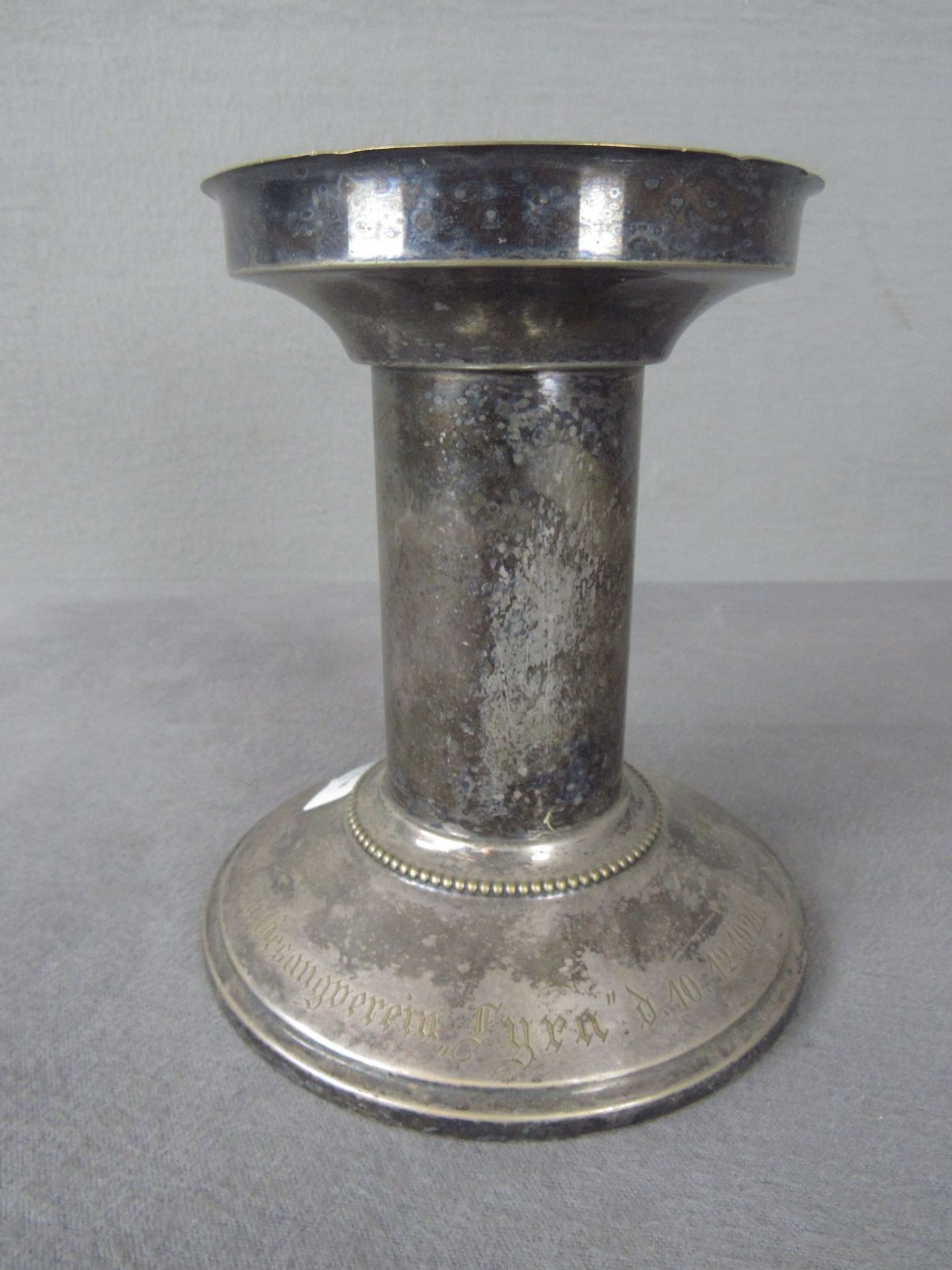 Pokal versilbert 1921 19cm hoch