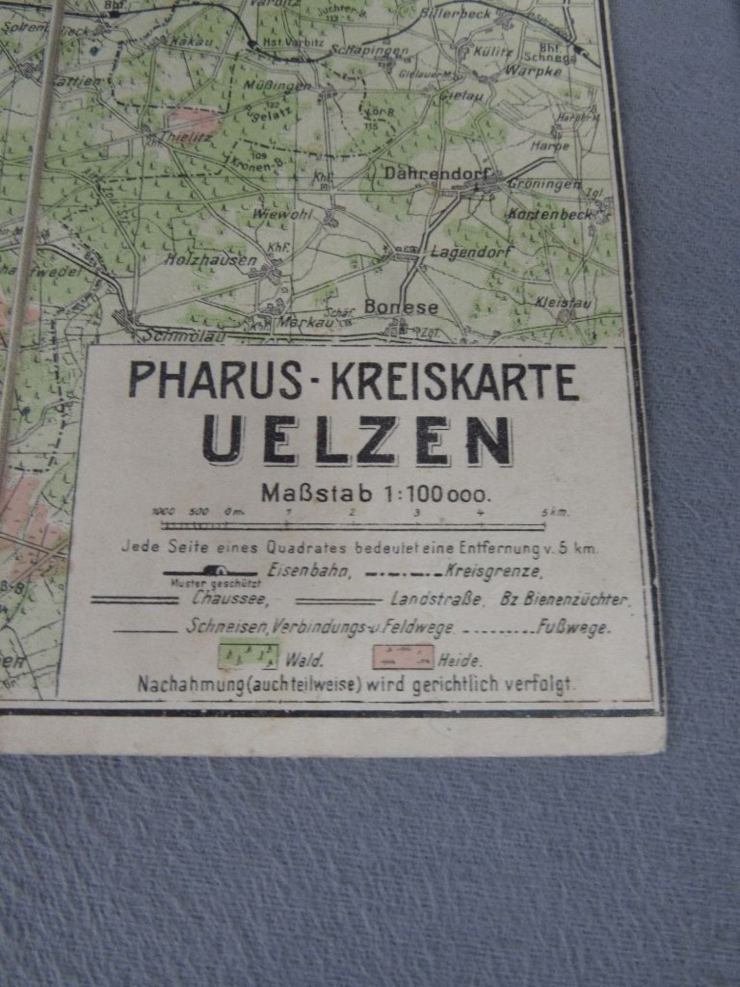 Kriegskarten in original Schuber 2x Uelzen - Image 3 of 4