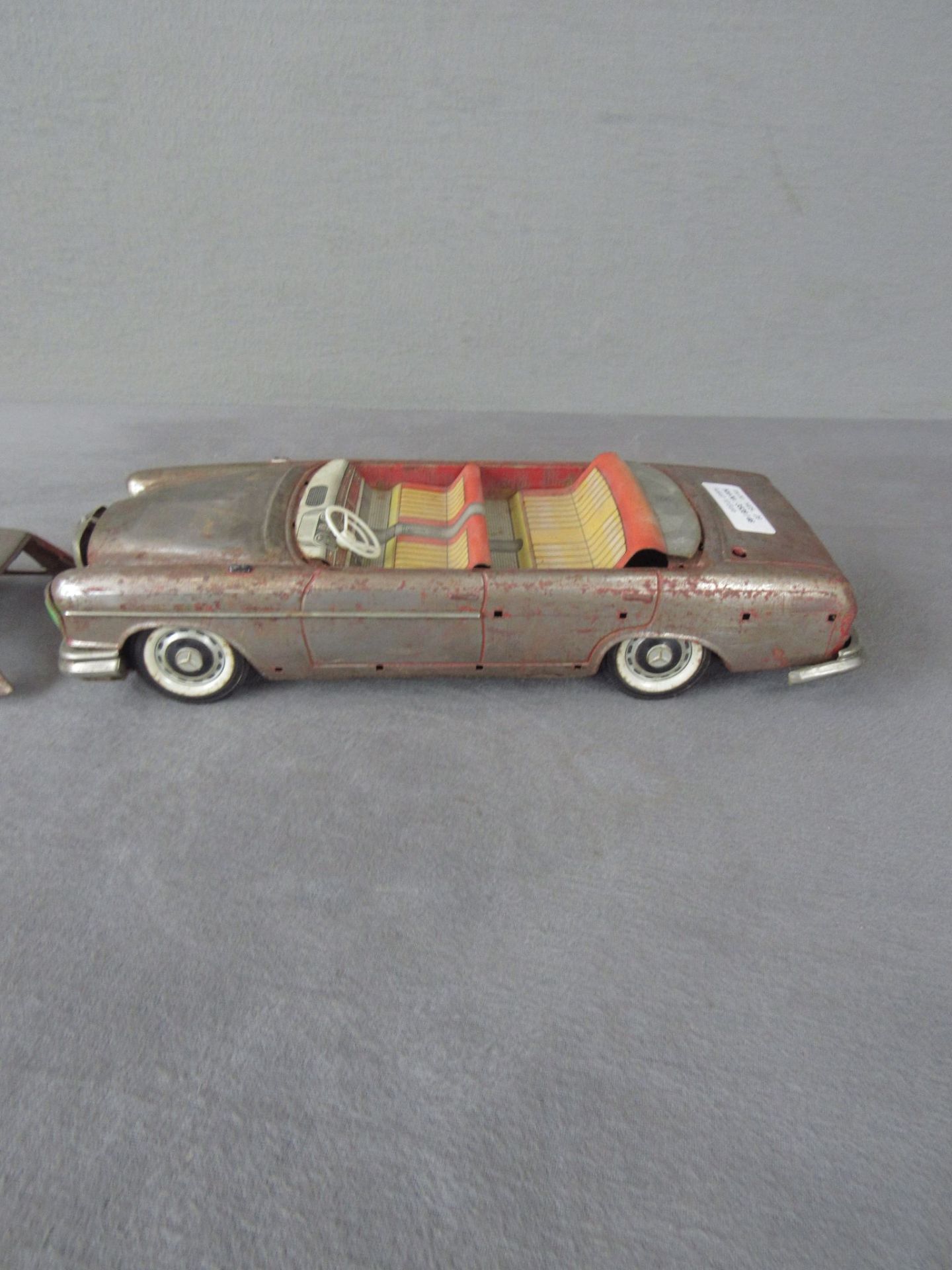 Modellauto Mercedes Benz 250SE Blech 60er Jahre Restaurationsobjekt 36cm lang - Image 3 of 9