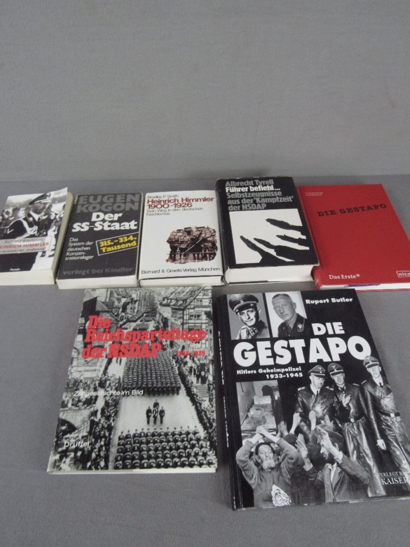 7 Bücher 2.Wk Gestapo NSDAP Himmler