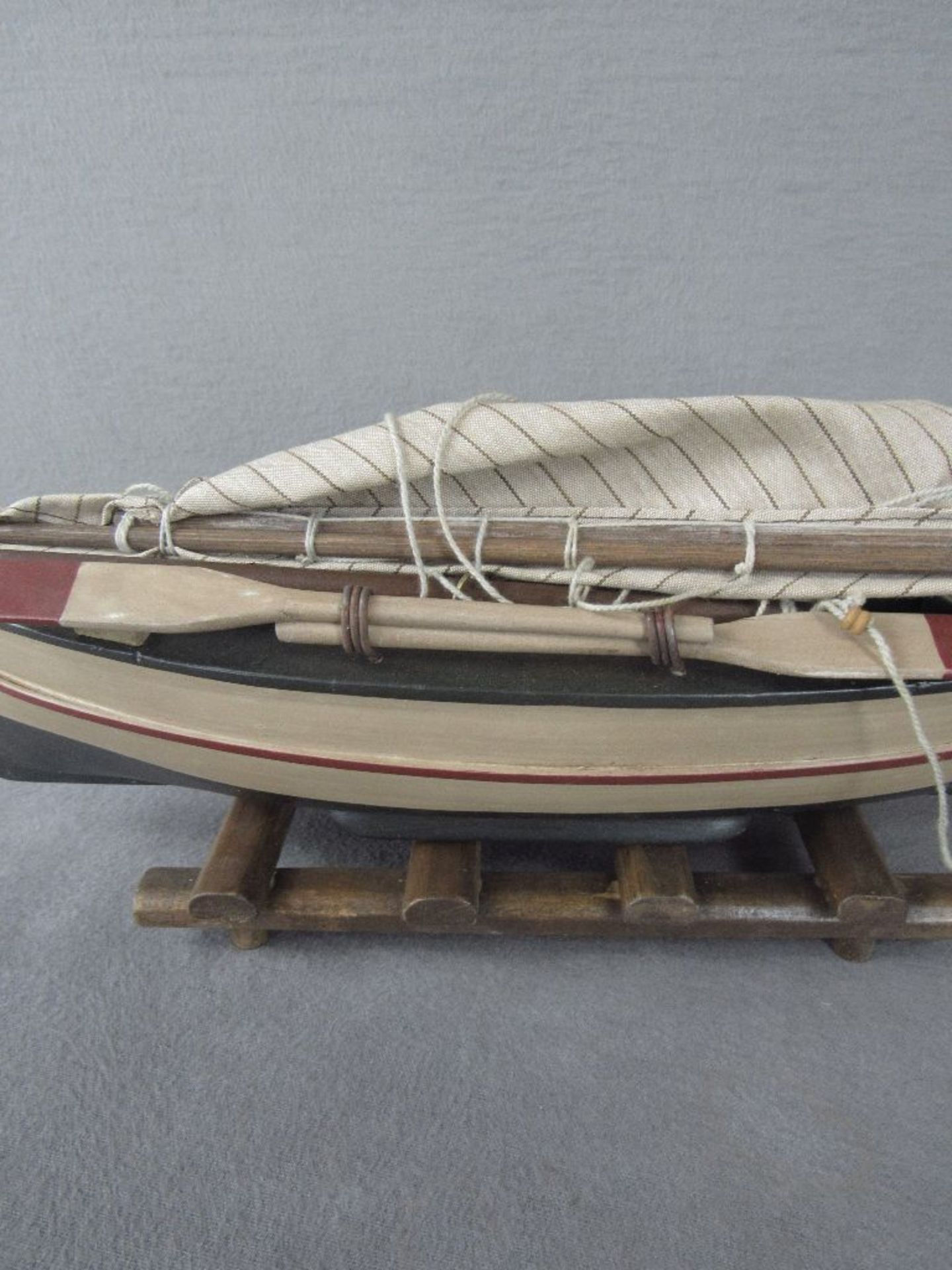 Modellschiff Holz 46cm lang - Image 6 of 6