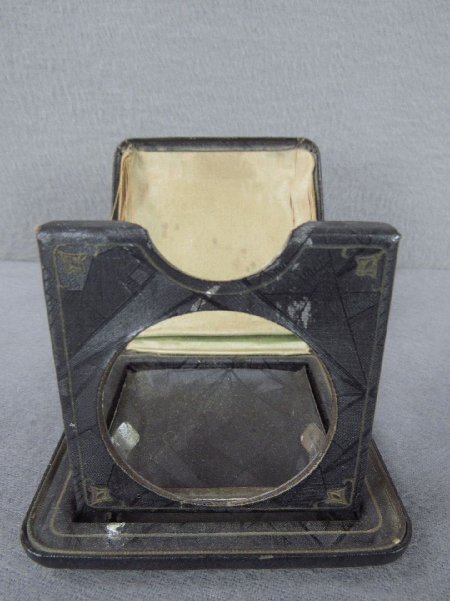 Taschenuhrhalter Reisetaschenuhrhalter um 1920 klappbare Schatulle