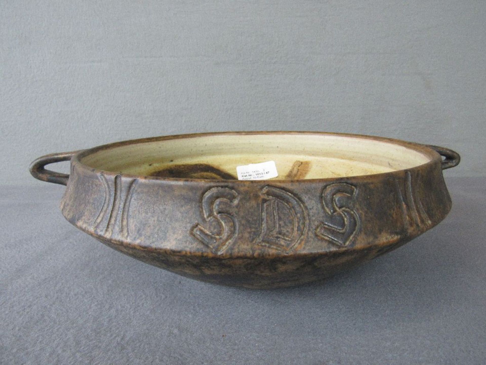 Keramik Schale von Lund Denmark Länge:33cm Höhe:11cm 1960er Jahre