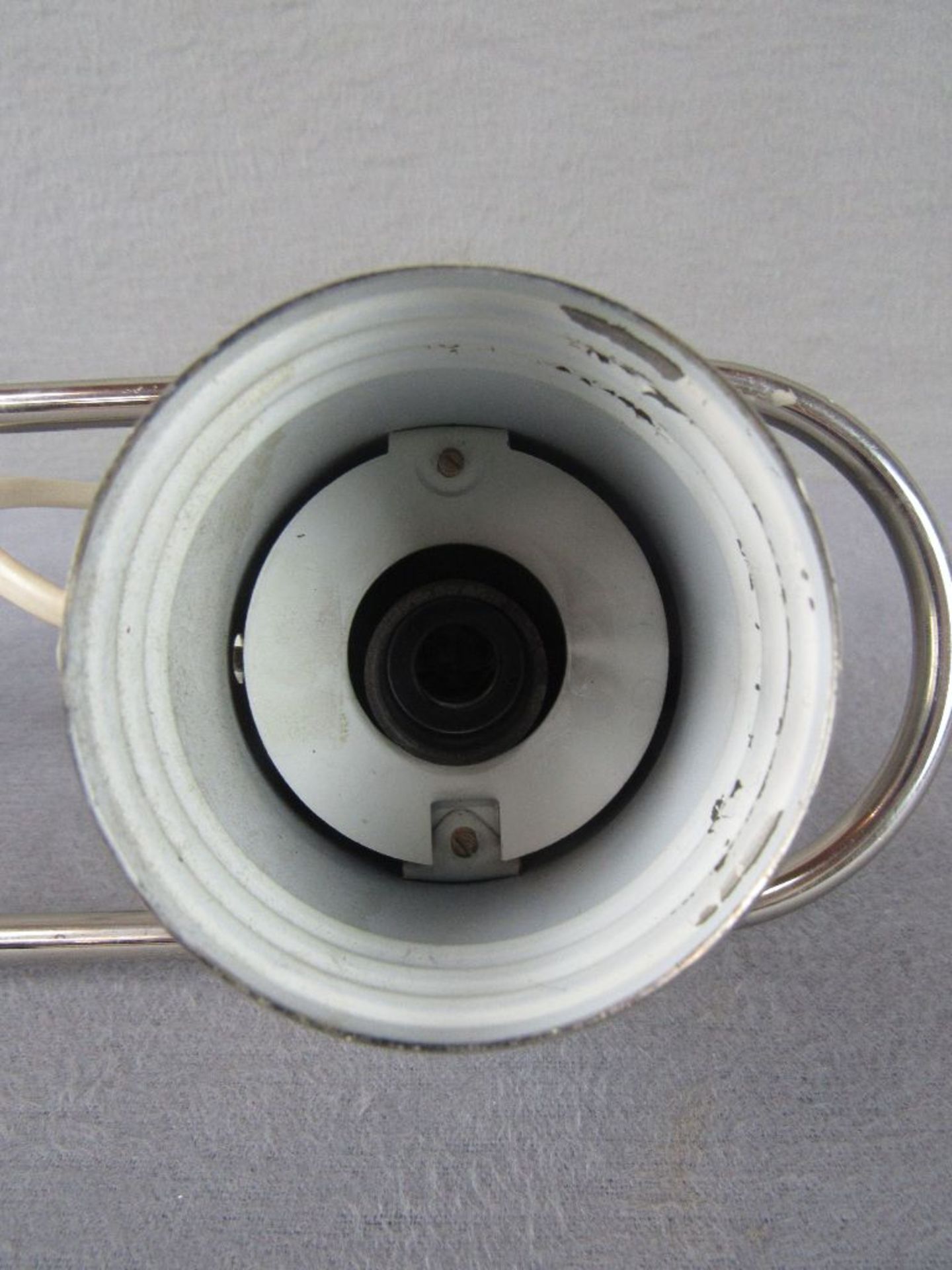Bauhaus Schreibtischlampe verchromtes Metall schwenkbar 29cm hoch - Image 5 of 5