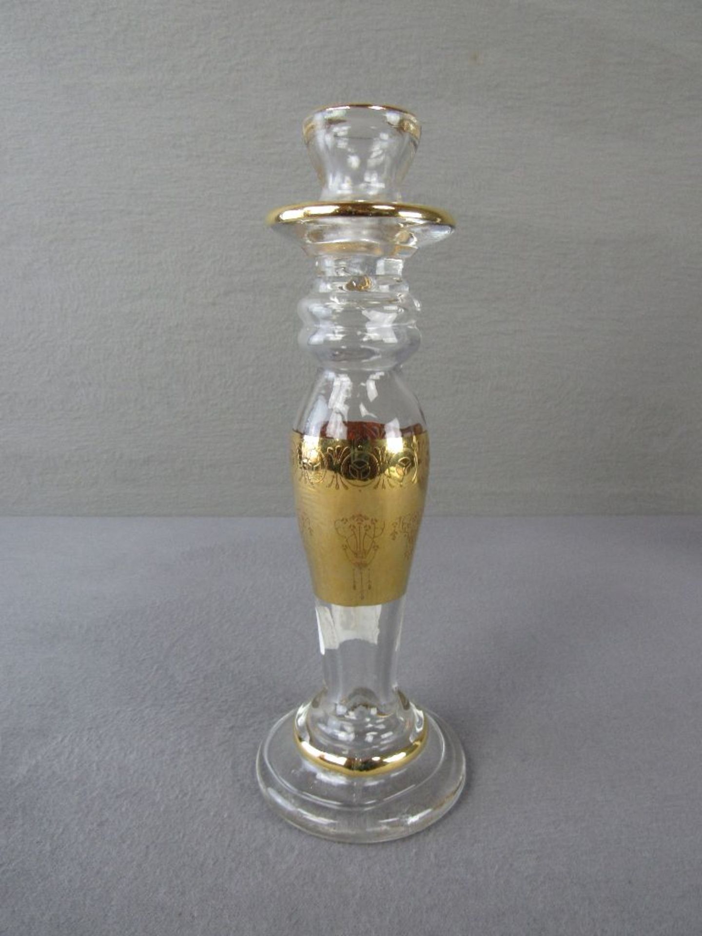 Kerzenleuchter Antik Pressglas 26cm hoch