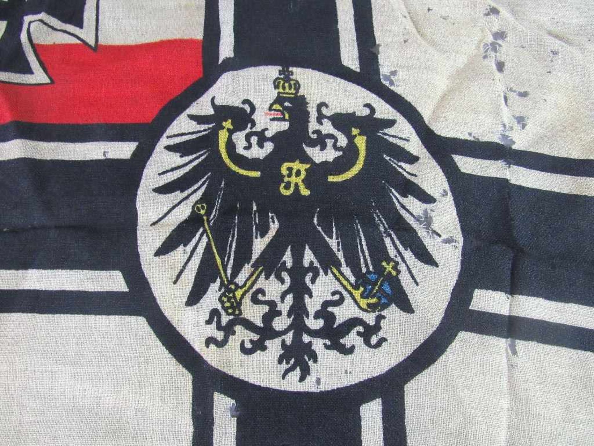 Reichskriegsfahne 1.Wk 100% original löchrig 43x38cm um 1910 - Image 2 of 6