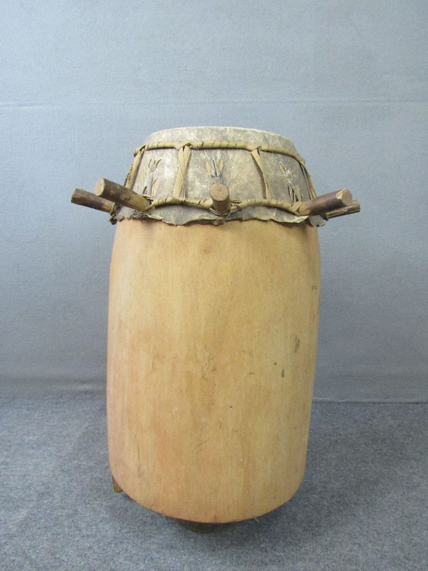 Trommel ( Tam Tam ) aus Afrika um 1960 - Bild 4 aus 6