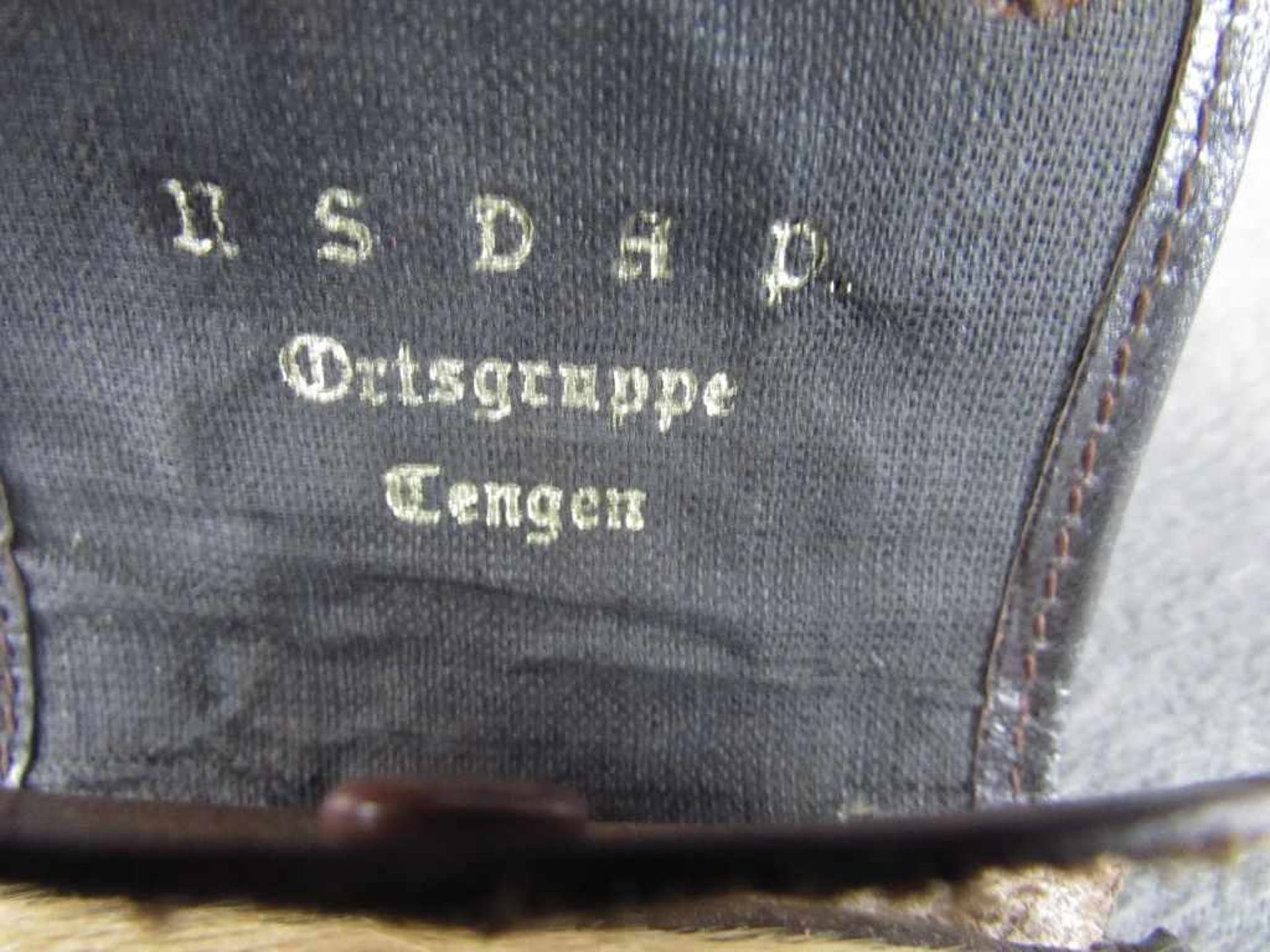 Seltenes Portmonee Leder mit Ziegenfell innen NSDAP Ortsgruppe Tengen original 2.WK 3.Reich - Image 3 of 7