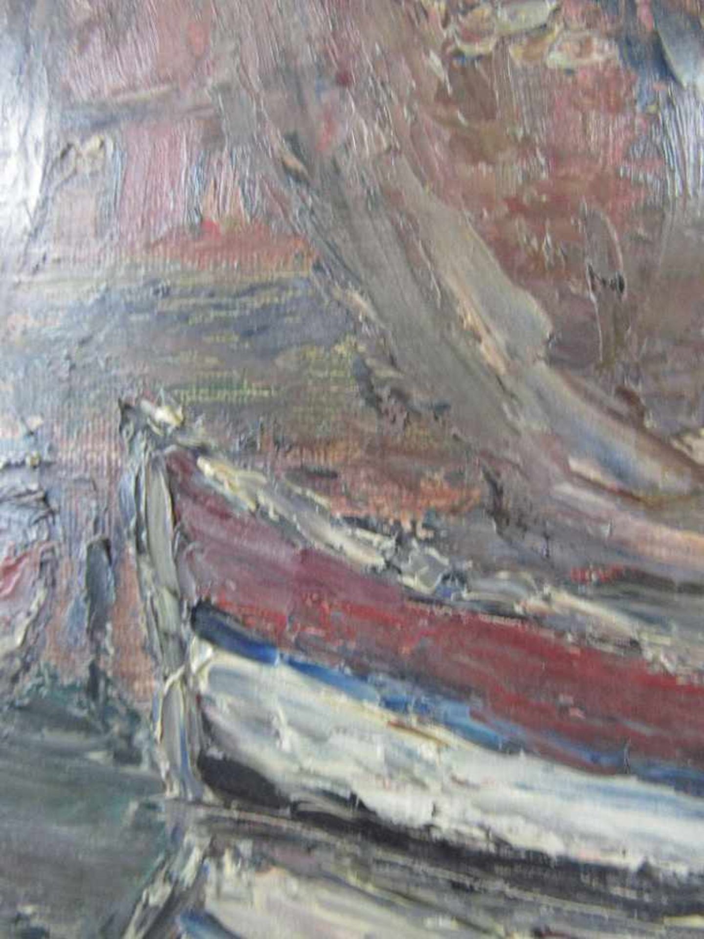 Ölgemälde Öl auf Pappe Siehlhafen 49x39cm von Harry Timpe - Image 5 of 6