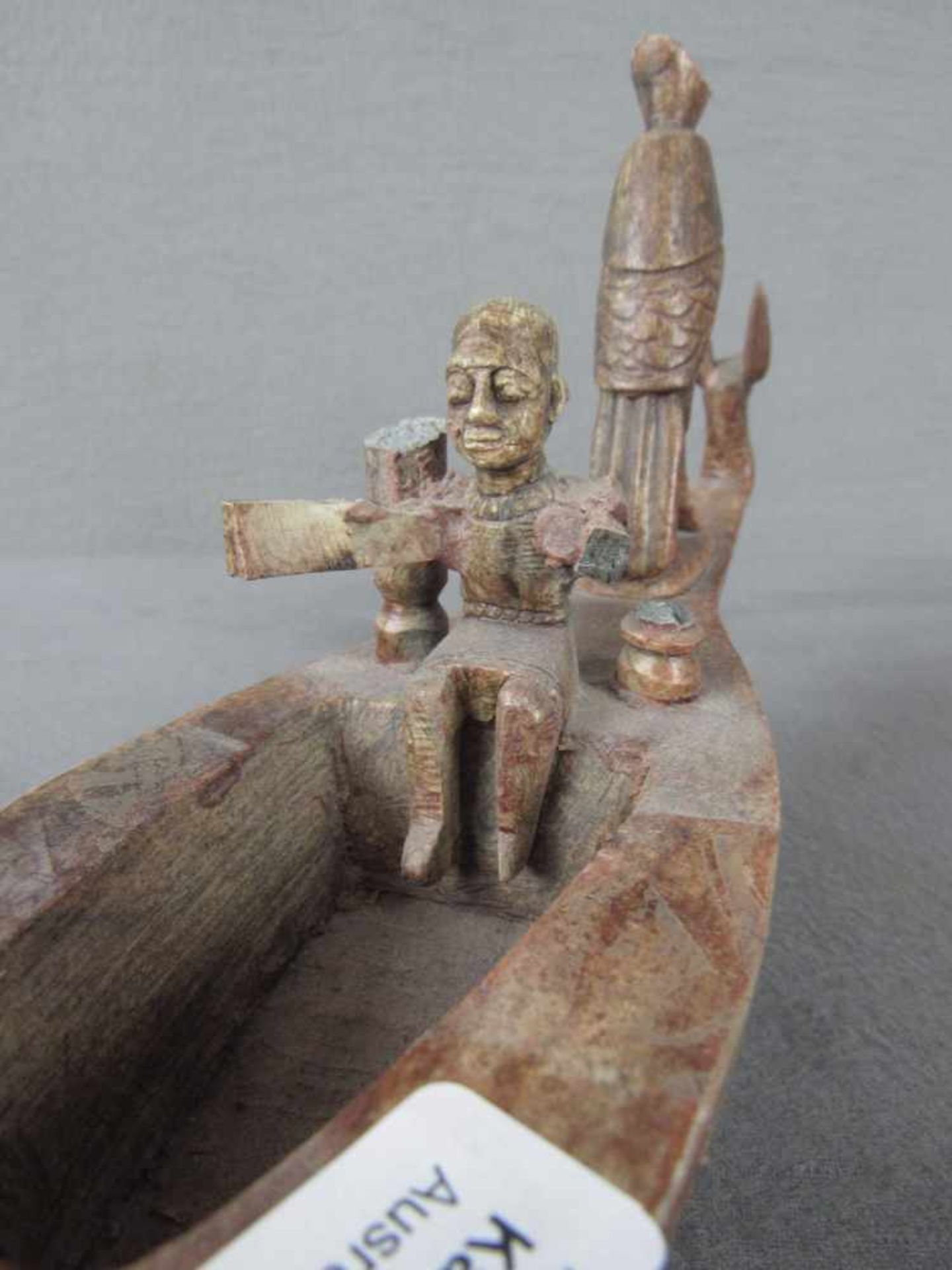 Skulptur ägyptisch Schiff Stein Bruchstellen Teile anbei - Bild 7 aus 7