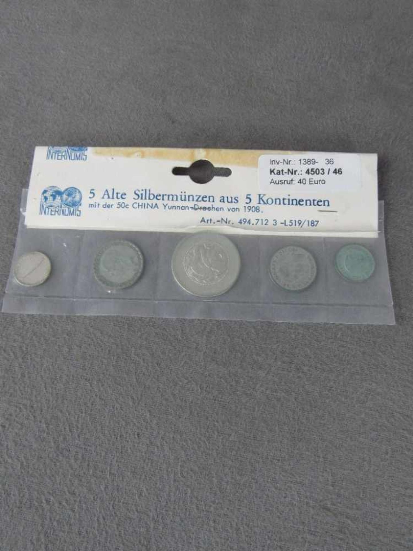Münzset alte Silbermünzen