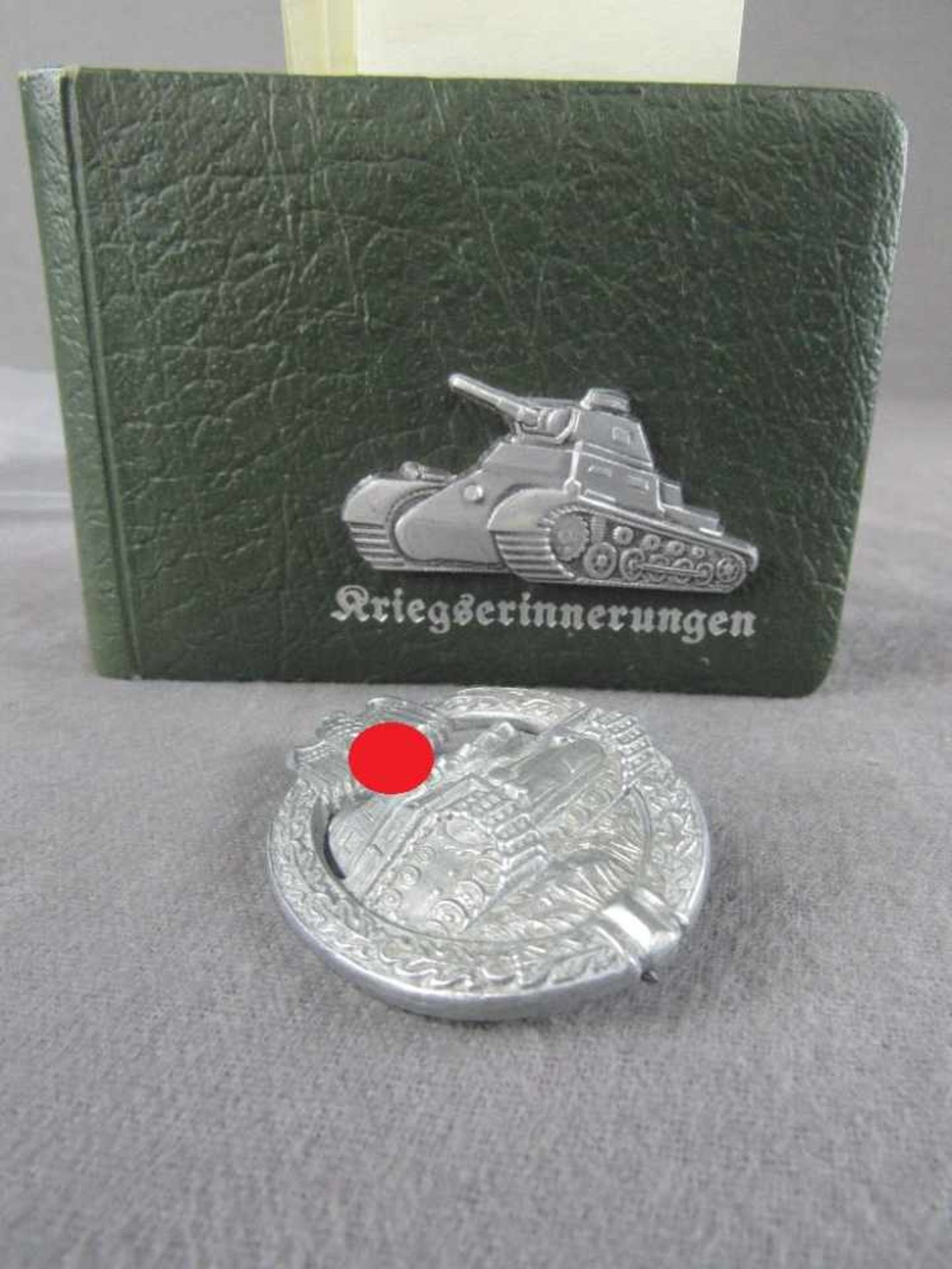 Panzerkampfabzeichen in Silber original 2.WK top Zustand Hersteller Hermann Aurich + Fotoalbum des