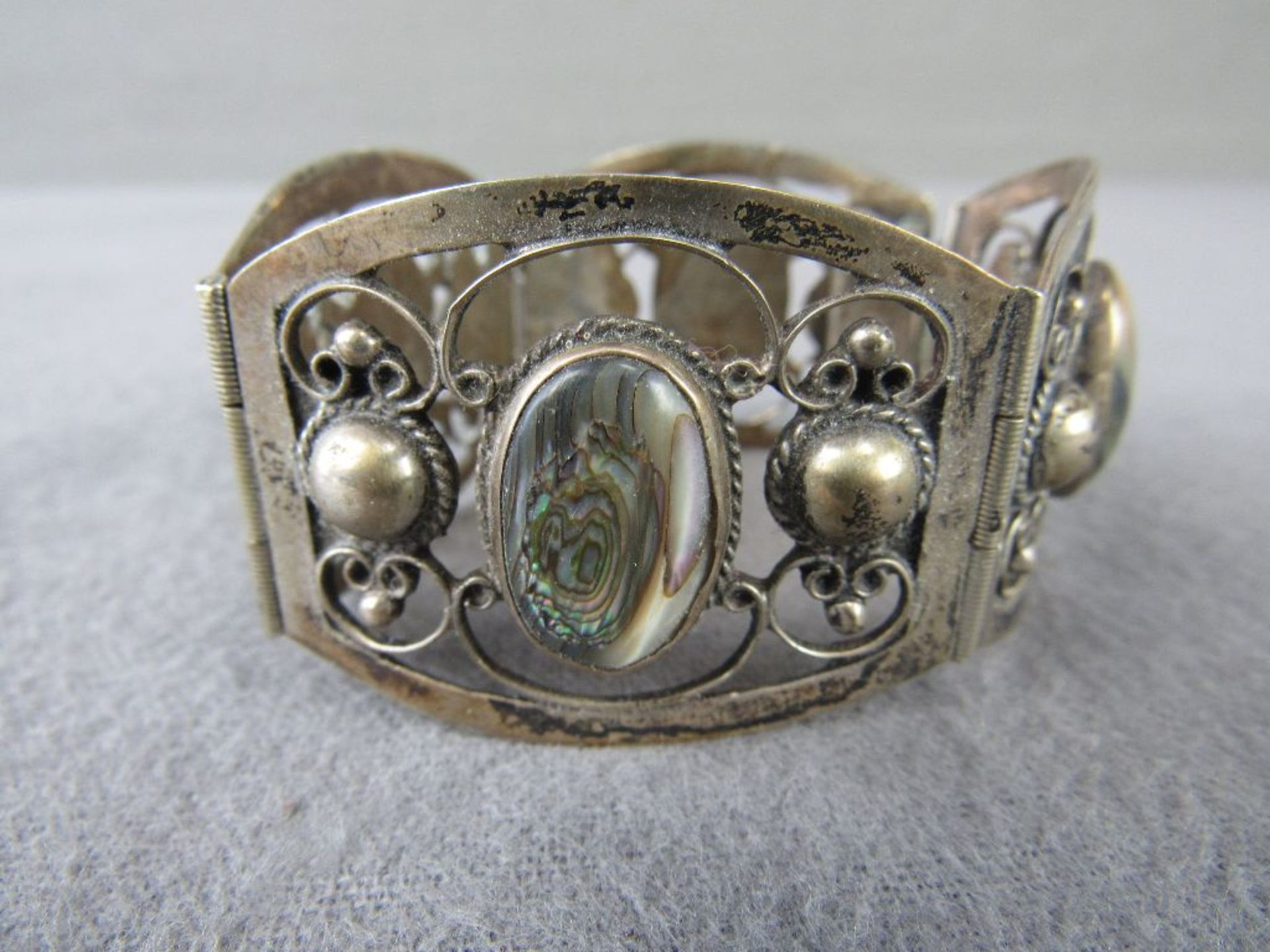 Damenarmband Jugendstil 925er Silber 50 Gramm - Bild 4 aus 6