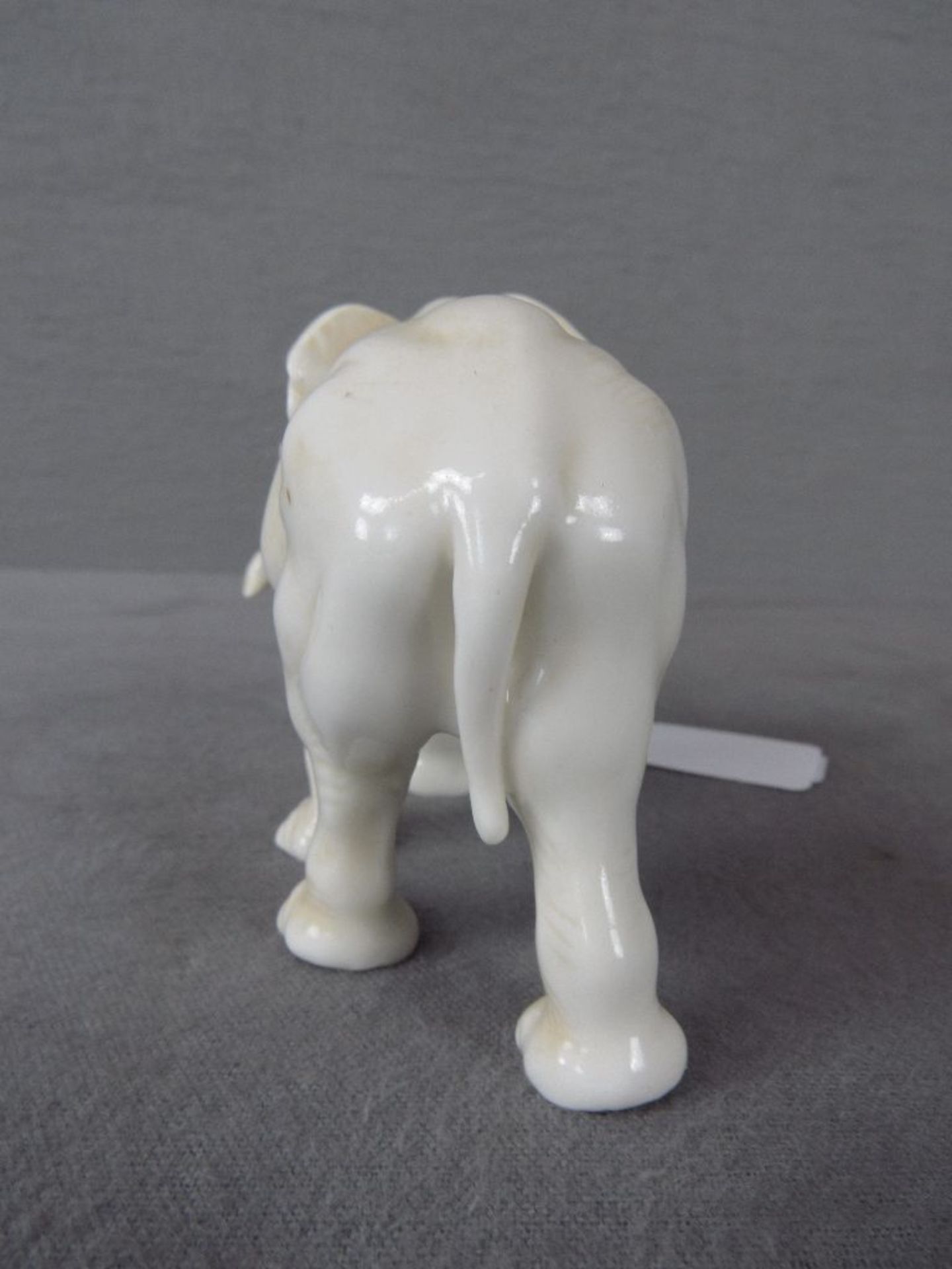 Porzellanfigur Elefant 1920 Jugendstil Höhe ca:9cm - Bild 4 aus 7