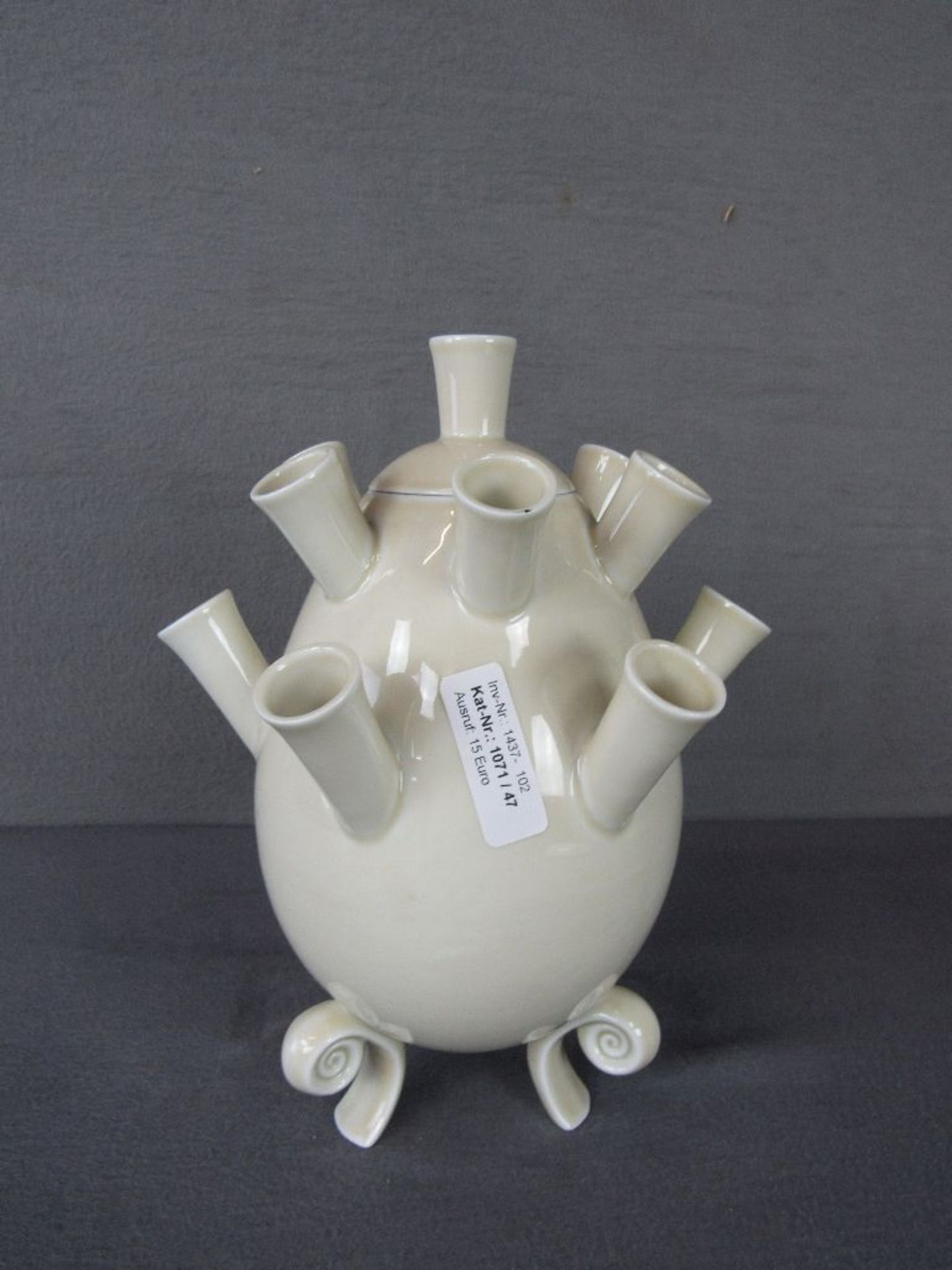 Designobjekt Blumenvase Porzellan 29cm hoch