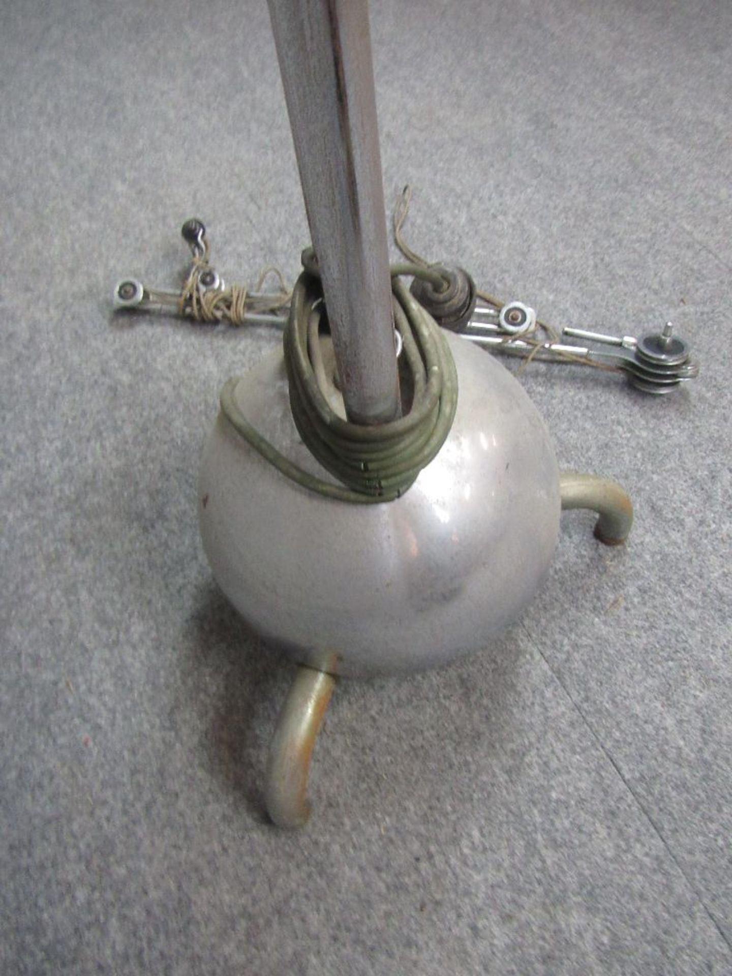 Vintage 50er Jahre Zahnarztbohrer auf Stativ verchromtes Metall ca.143cm hoch mit Adapter - Image 6 of 6