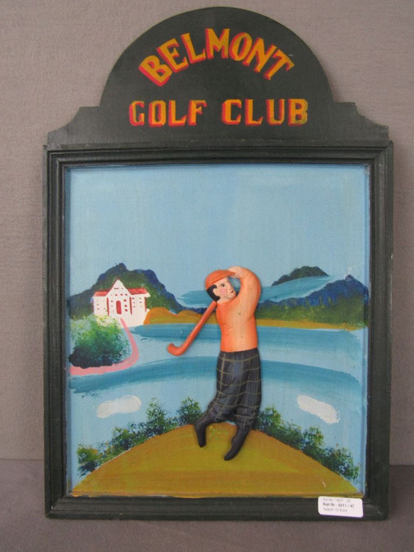Holztafel Golfclub 60x40cm