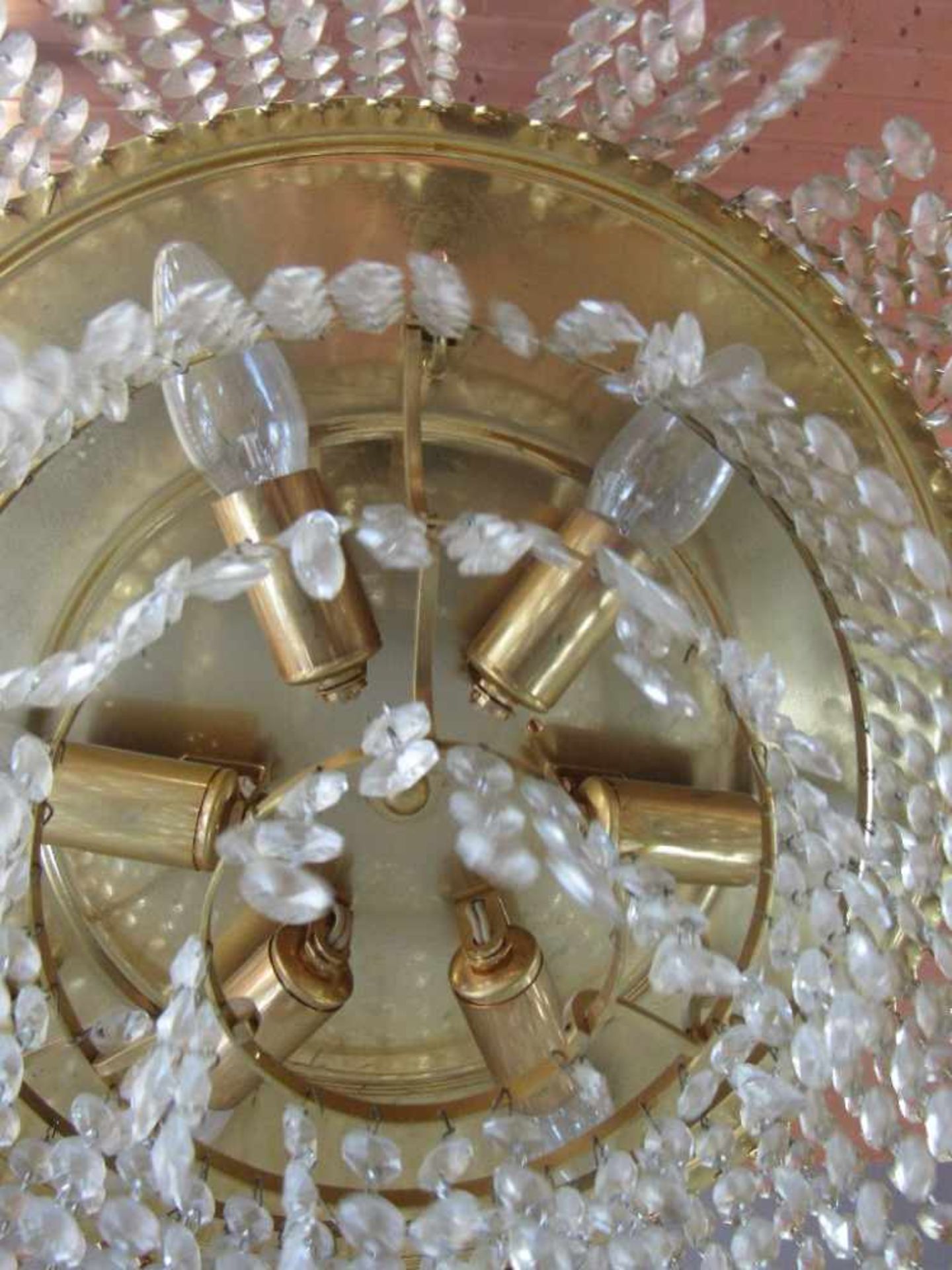 Deckenlampe Kristallglasbehangen dreilagig Durchmesser 41cm - Image 5 of 5