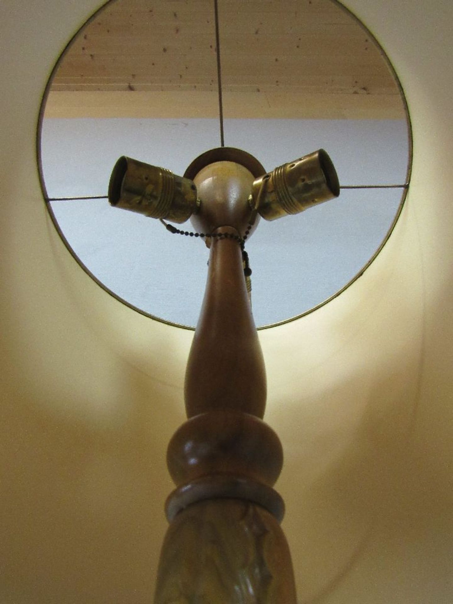 Tischlampe Hartholz dreiflammig Höhe:74cm Art Deco - Image 4 of 6