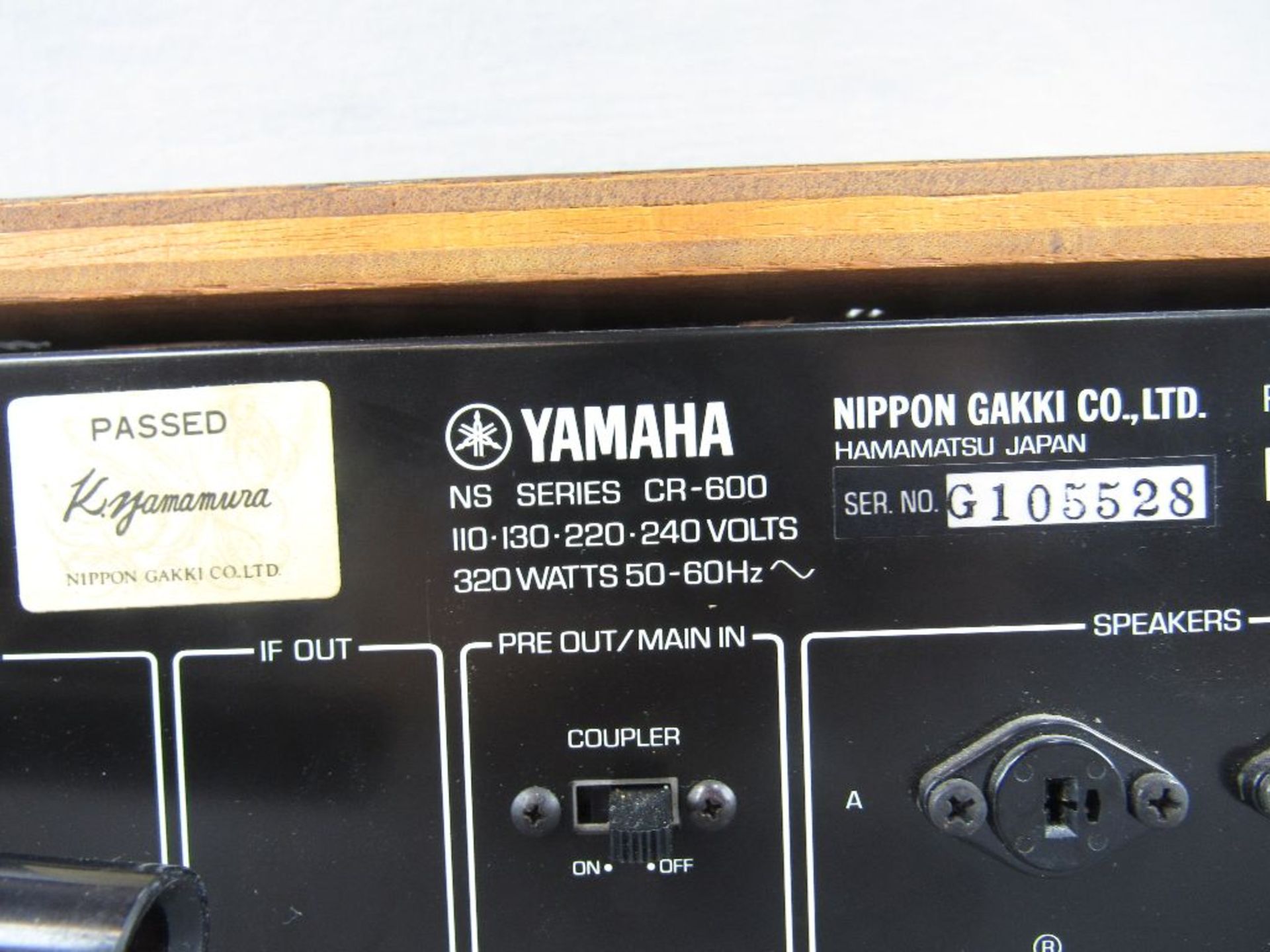 Stereoanlage Reciever Yamaha Vintage 70er Jahre Modell Cr-600 guter Zustand - Image 9 of 9