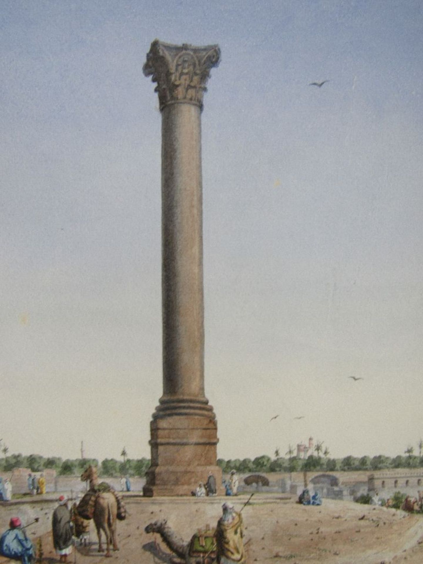 Schöne Sammlung Gemälde wohl feine Aquarelle Mitbringsel um 1900 aus Ägypten 48 Exemplare komplett - Image 8 of 13