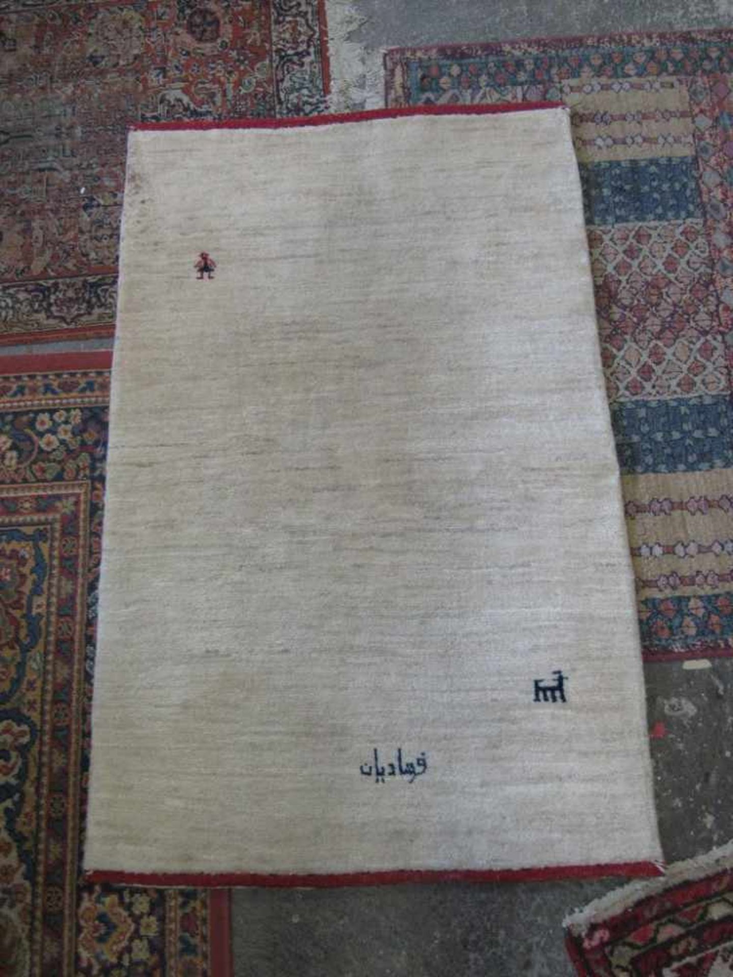 Teppich handgeknüpft Gabeh Iran 130x80cm