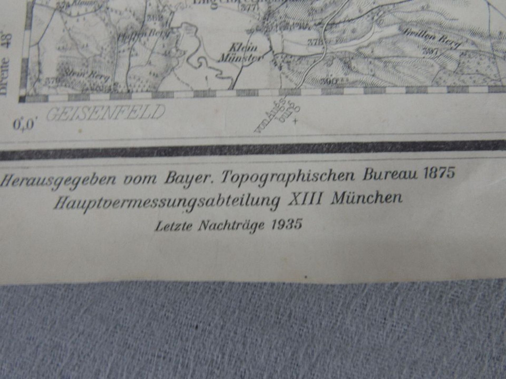 Antike Landkarte Ingolstadt 1875 - Bild 3 aus 6